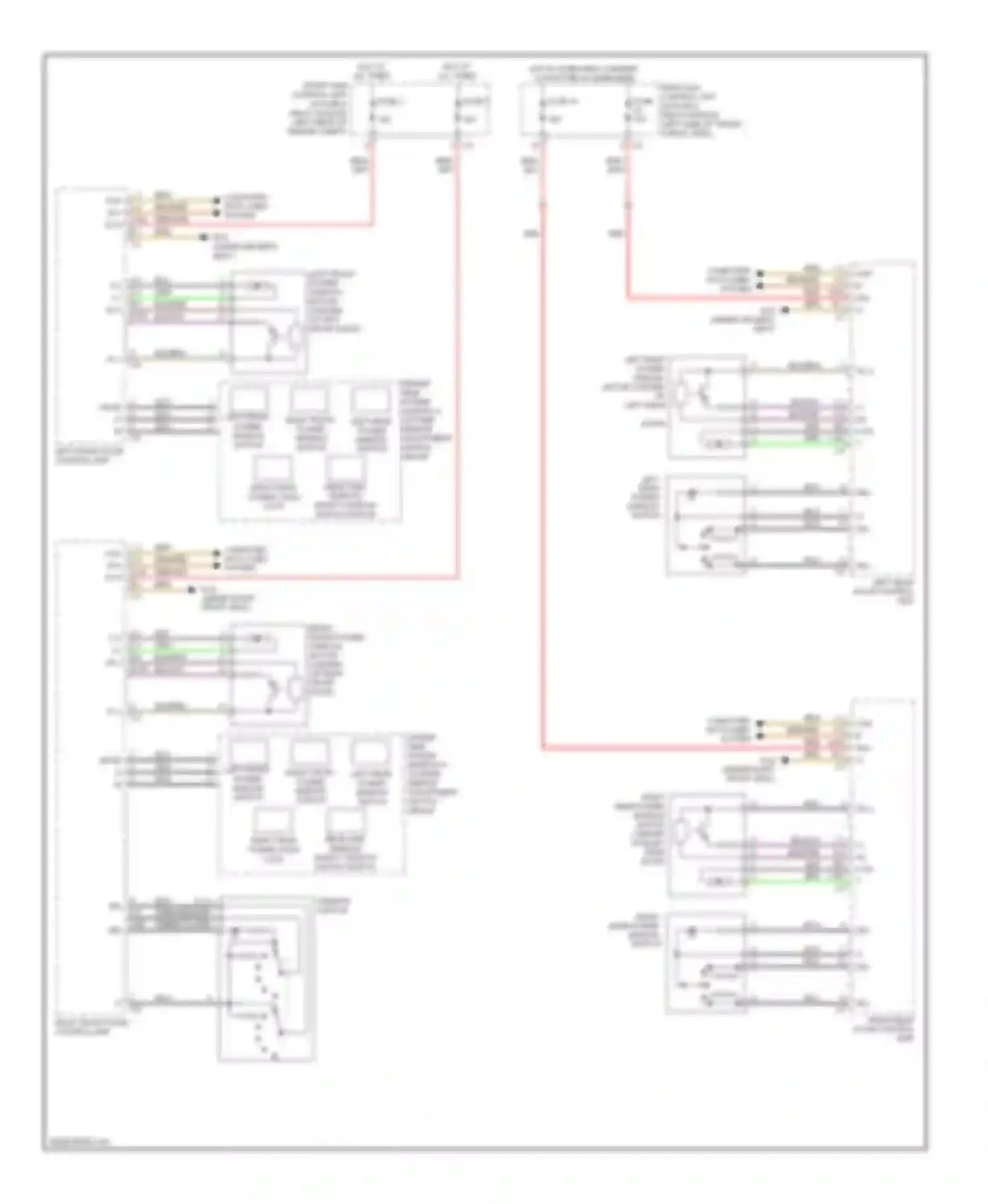 Wiring diagram left front power window switch for Mercedes-Benz C-class AMG W204/S204/С204 (2007-2011) (1 of 1)