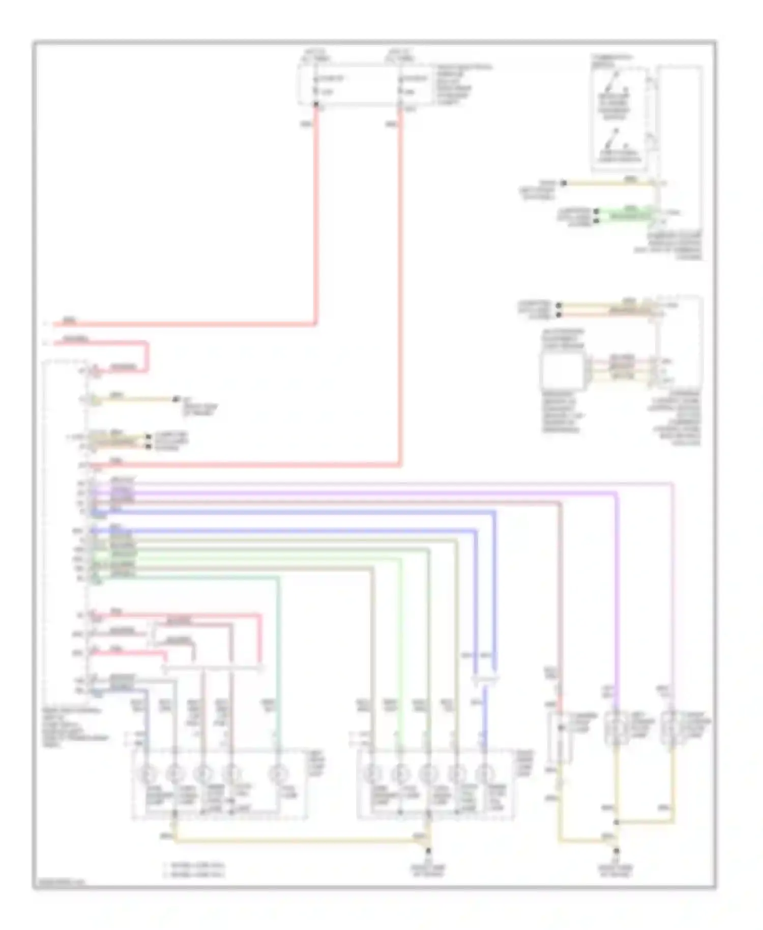 Wiring diagram model code 204.0 model code 204.2 for Mercedes-Benz C-class AMG W204/S204/С204 (2007-2011) (2 of 2)