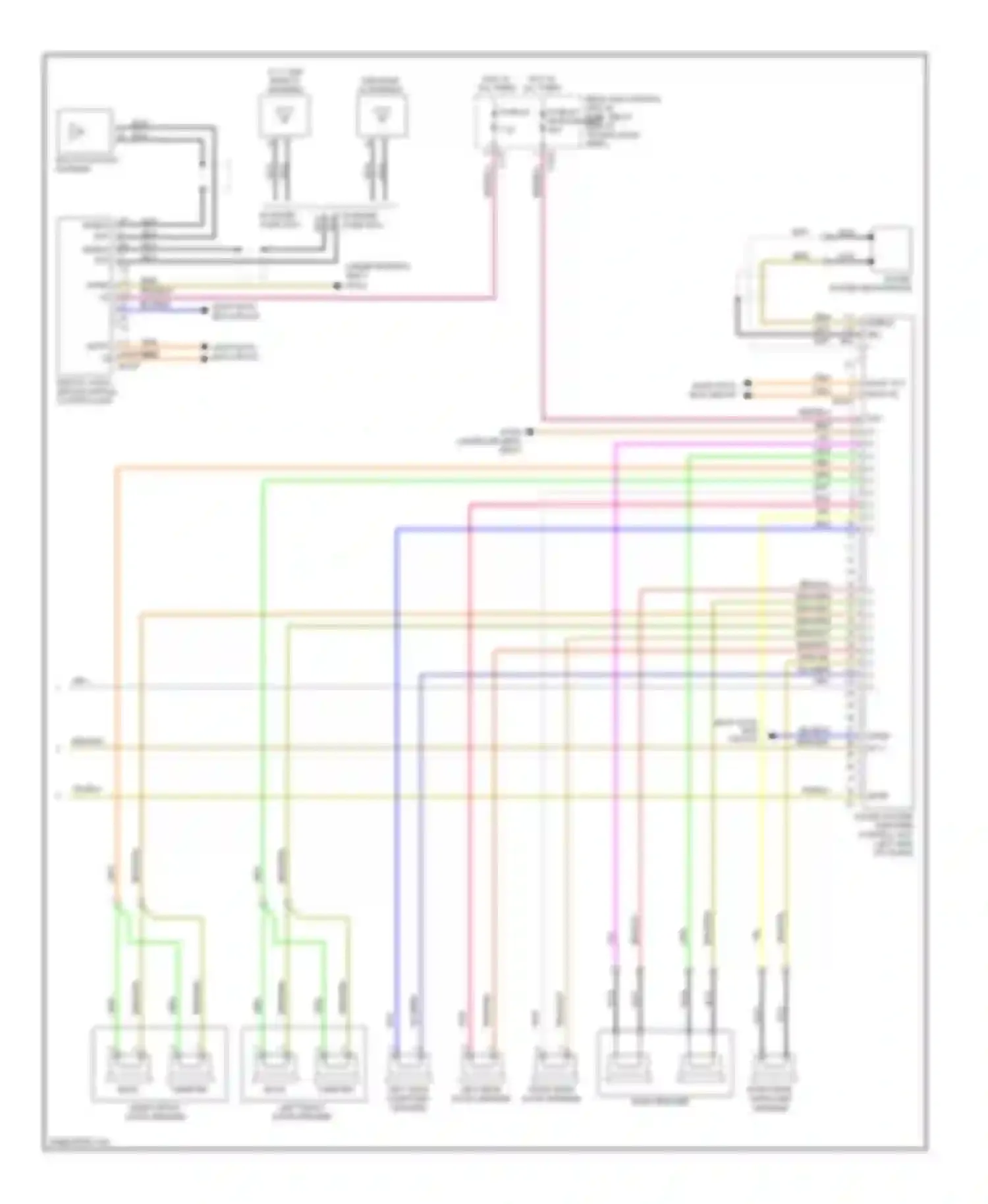 Wiring diagram most data bus circuit for Mercedes-Benz C-class AMG W204/S204/С204 (2007-2011) (2 of 2)