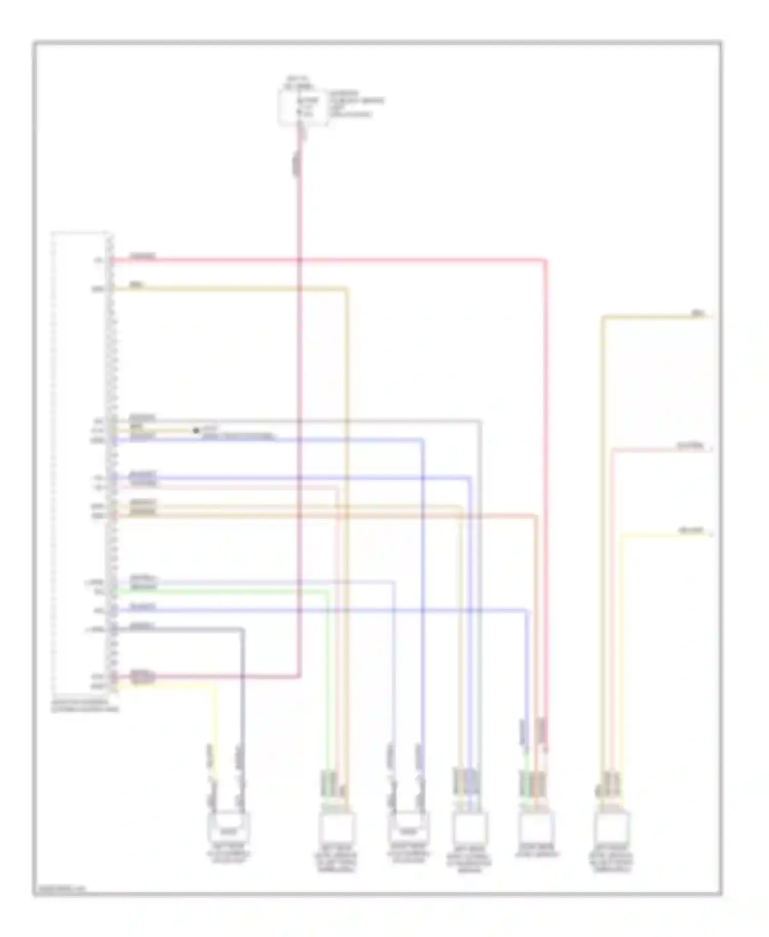Wiring diagram right rear level sensor for Mercedes-Benz C-class AMG W204/S204/С204 (2007-2011) (1 of 1)