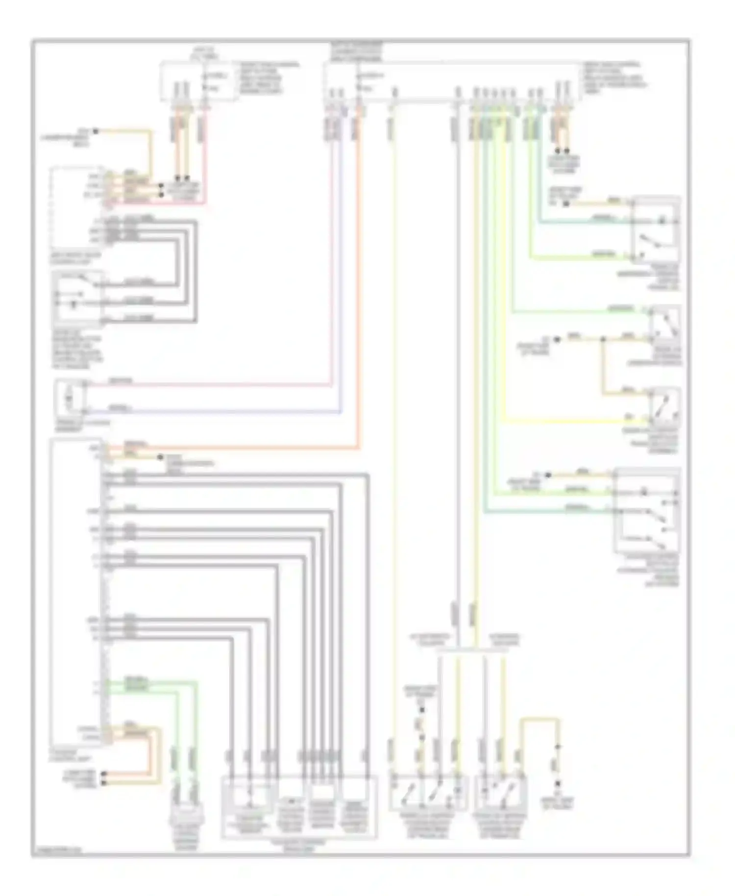 Wiring diagram tailgate control drive unit for Mercedes-Benz C-class AMG W204/S204/С204 (2007-2011) (1 of 1)