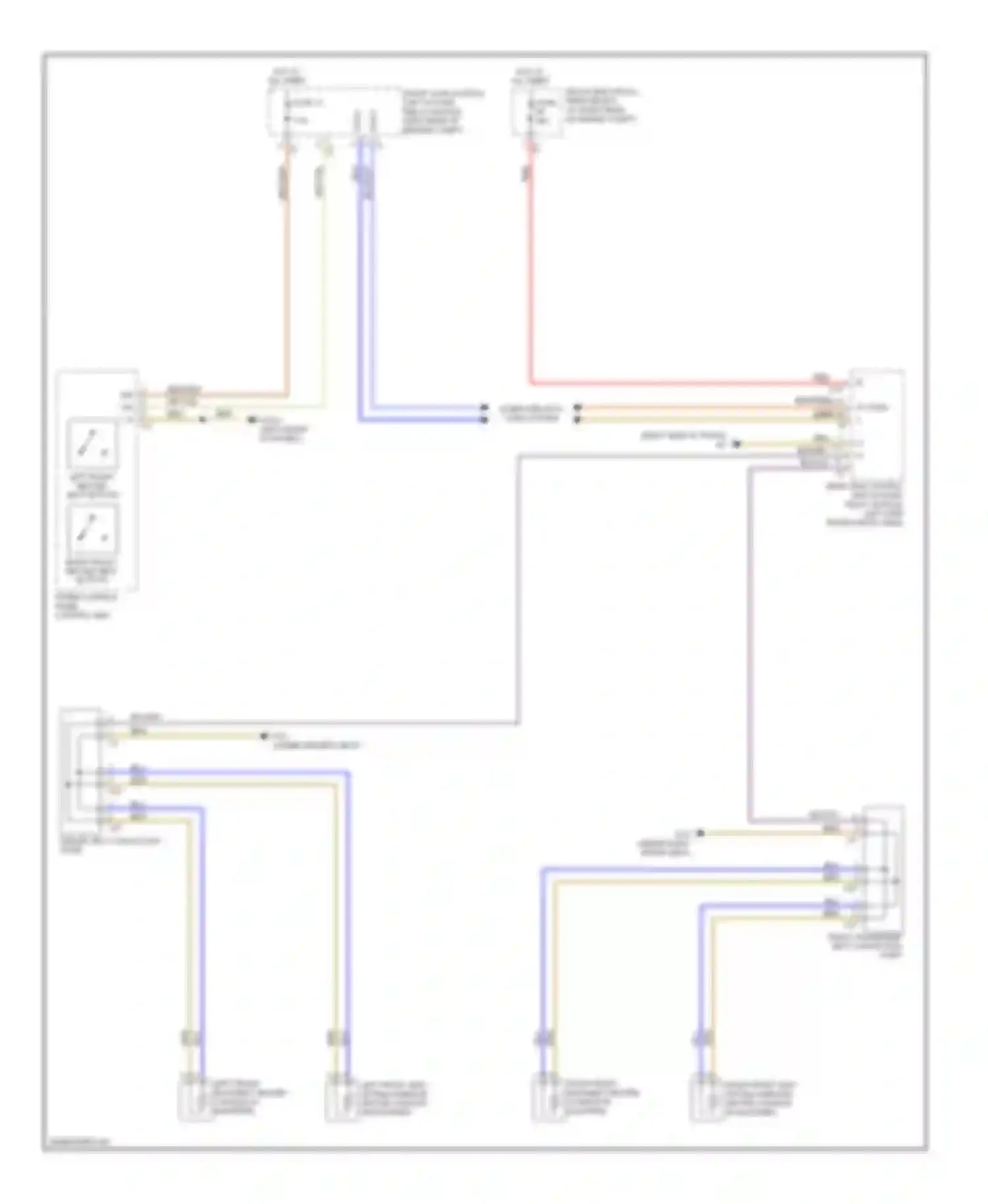 Wiring diagram upper control panel for Mercedes-Benz C-class AMG W204/S204/С204 (2007-2011) (1 of 1)
