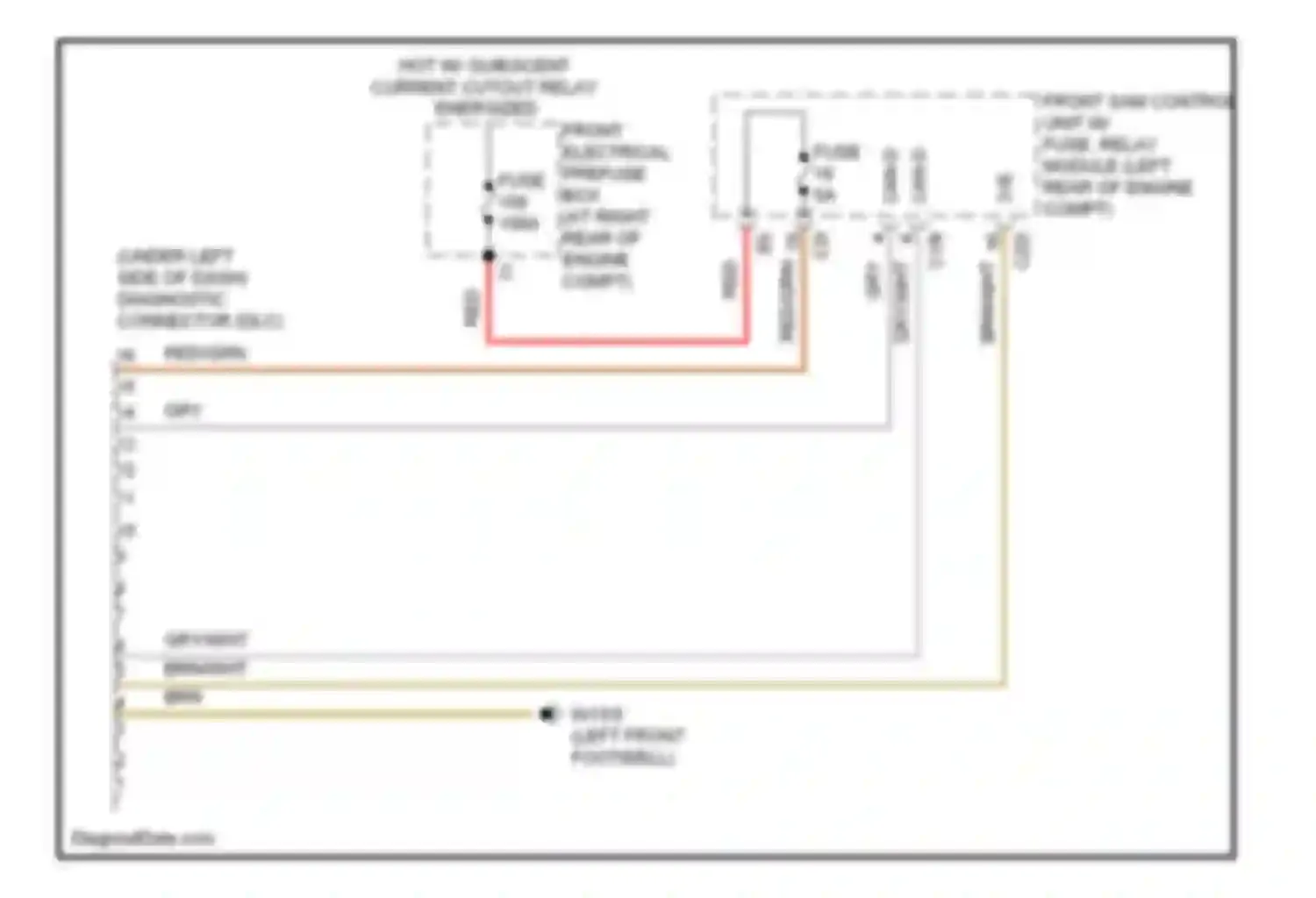C-class Mercedes-Benz W204/S204 (2006-2011): Data link connector circuit