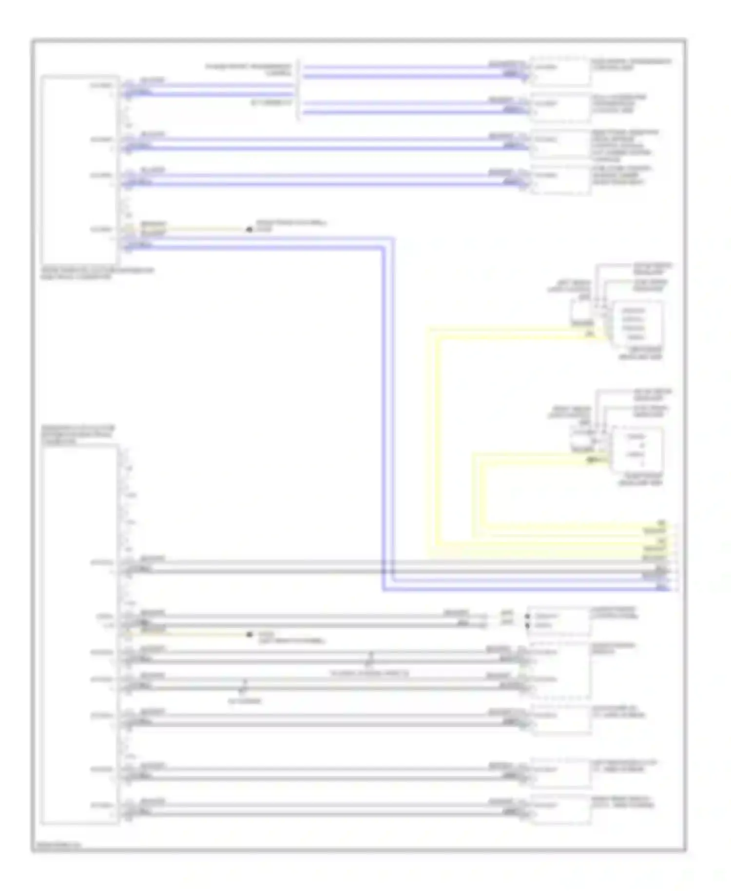 C-class Mercedes-Benz W204/S204 (2006-2011): High/low bus circuit (1 of 4)