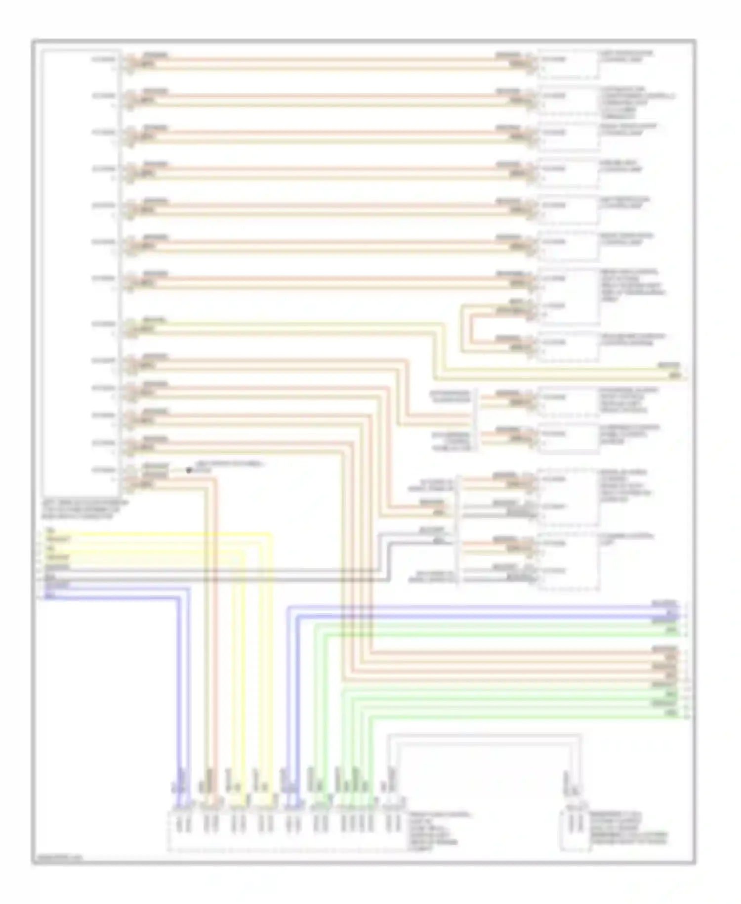 C-class Mercedes-Benz W204/S204 (2006-2011): High/low bus circuit (2 of 4)