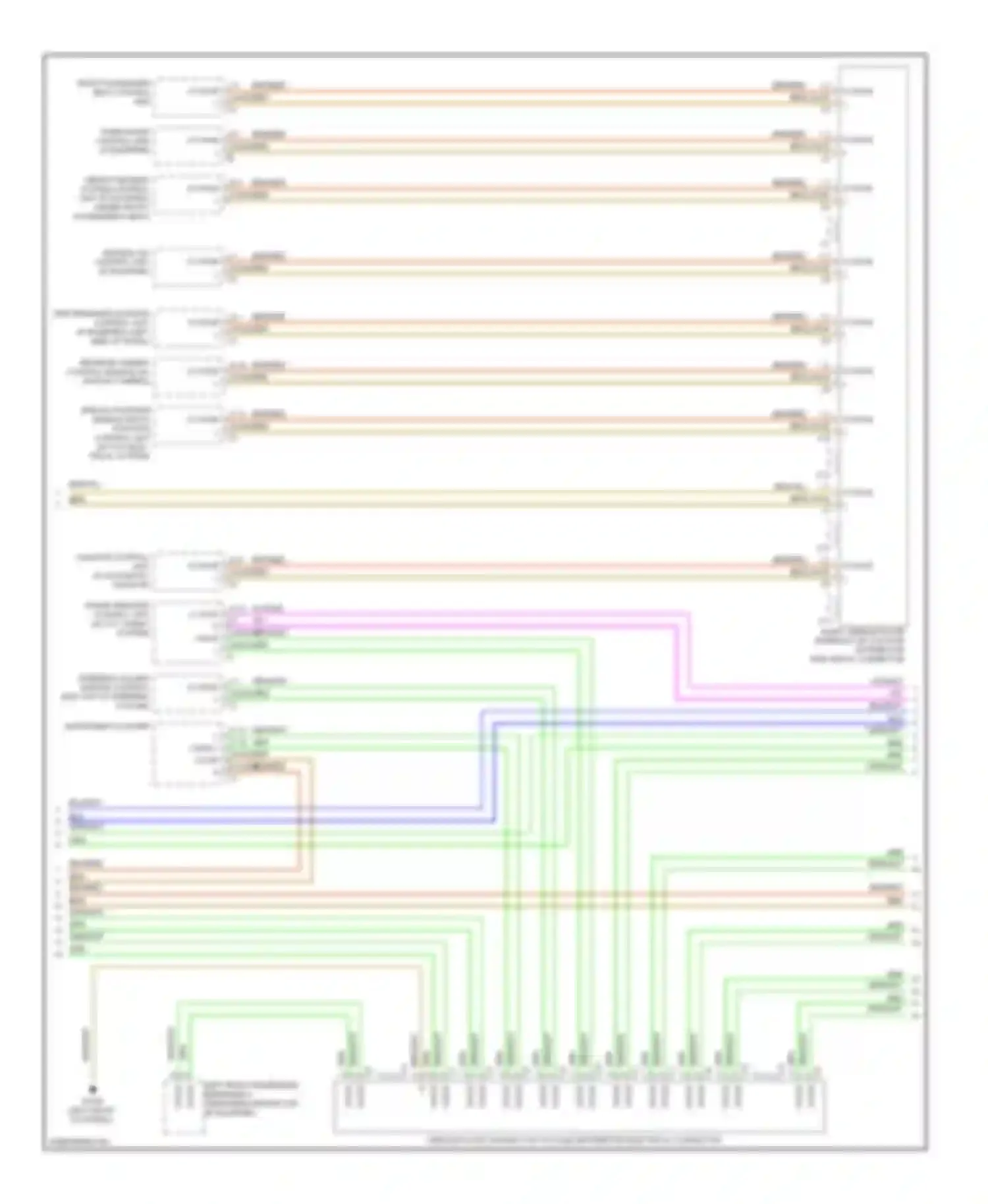 C-class Mercedes-Benz W204/S204 (2006-2011): High/low bus circuit (3 of 4)