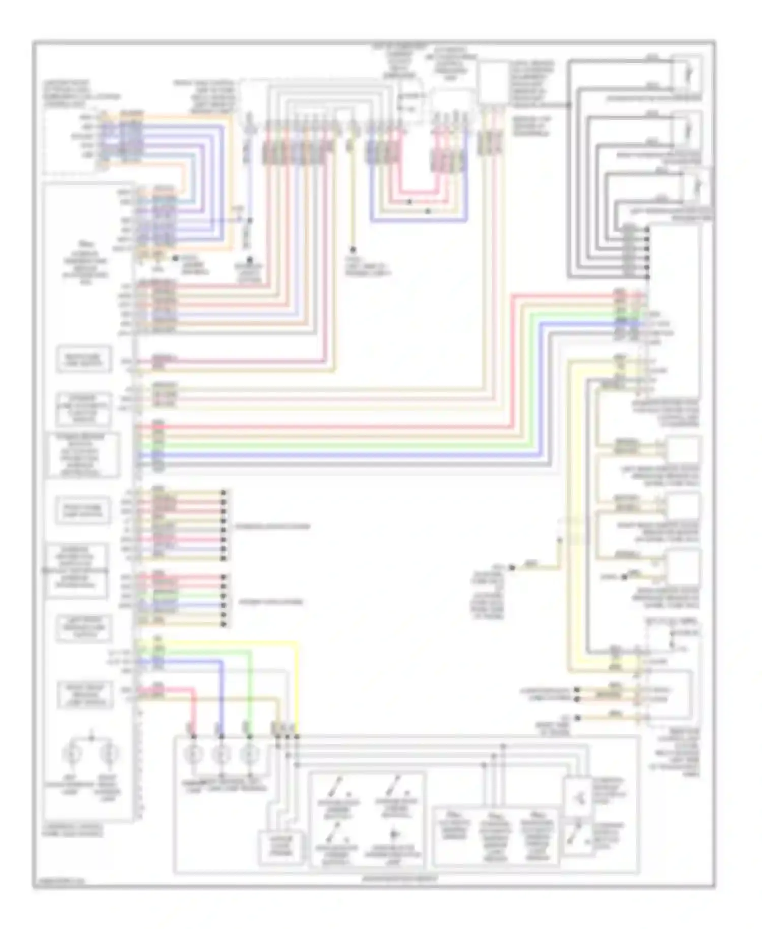C-class Mercedes-Benz W204/S204 (2006-2011): Overhead console circuit, without sunroof