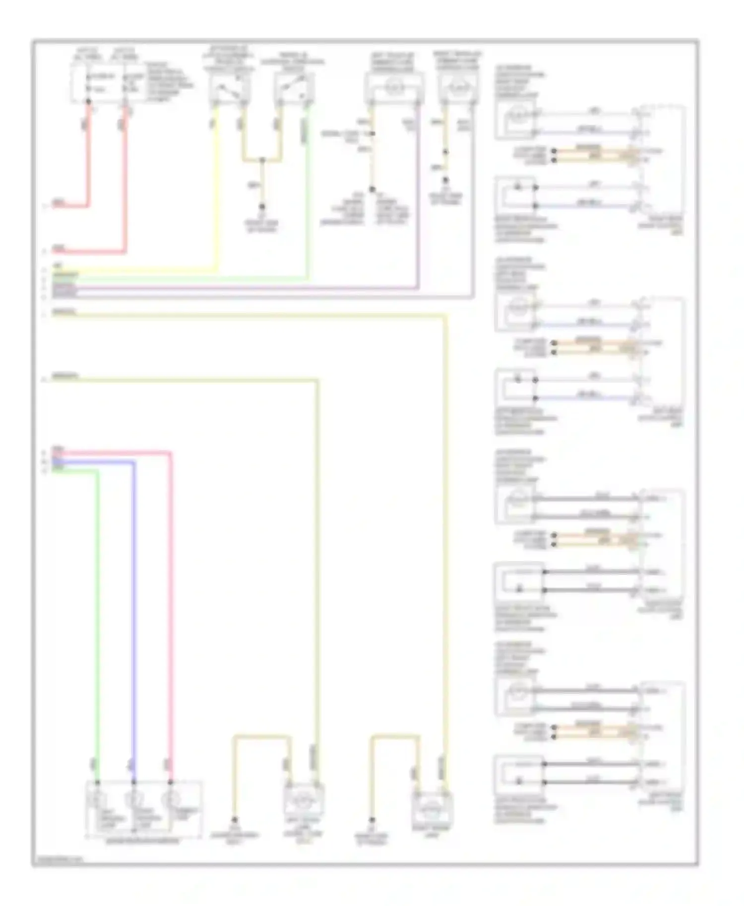 C-class Mercedes-Benz W204/S204 (2006-2011): Courtesy lamps circuit (2 of 2)