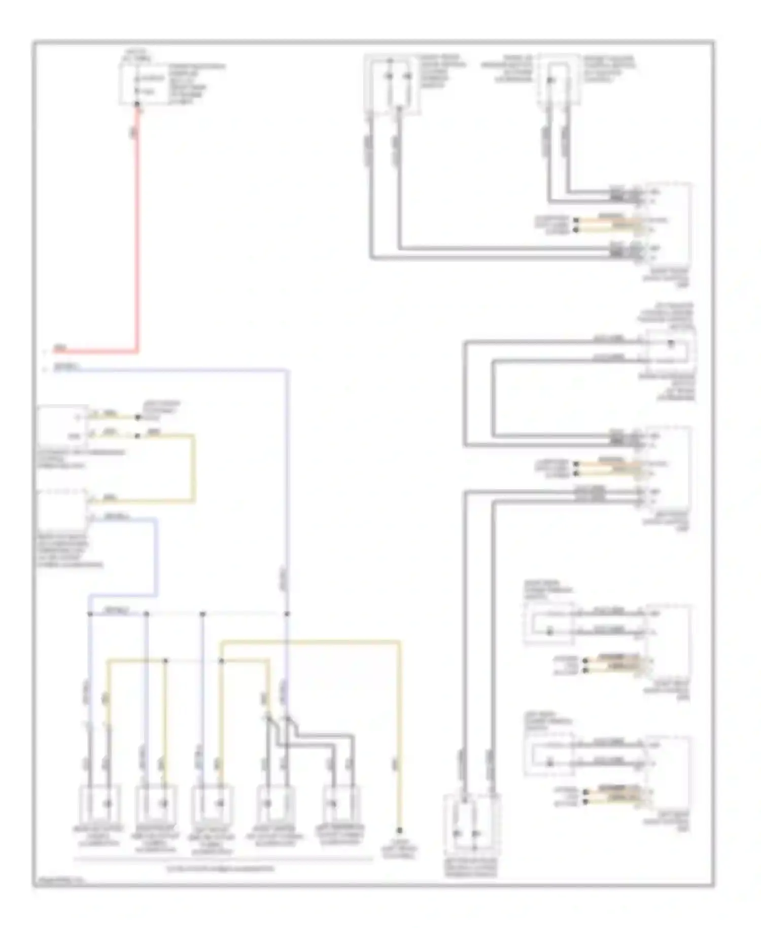 C-class Mercedes-Benz W204/S204 (2006-2011): Instrument illumination circuit (2 of 2)
