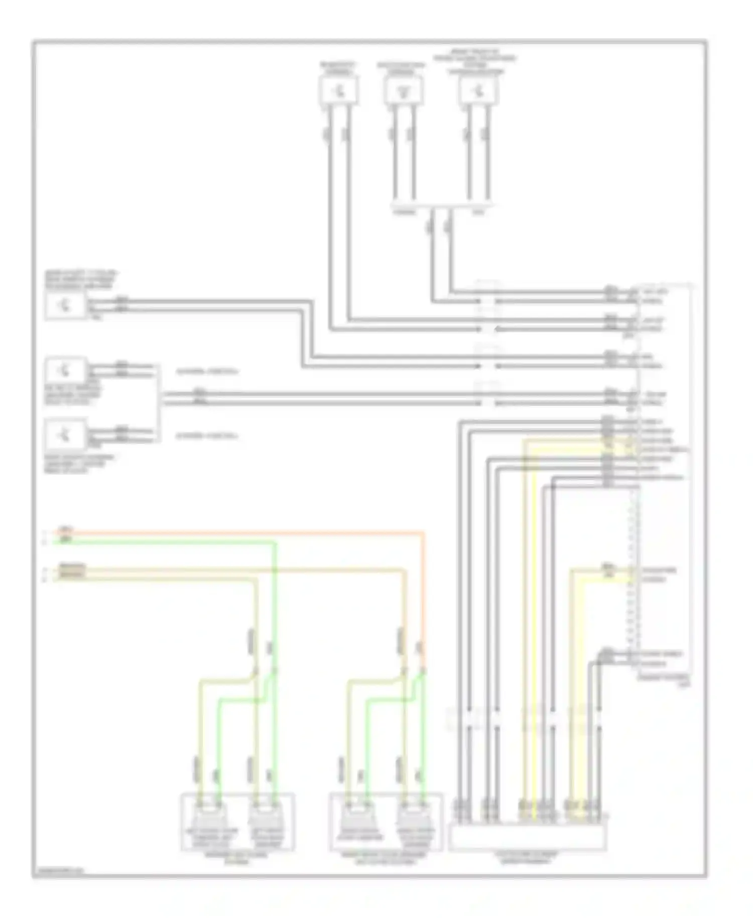 C-class Mercedes-Benz W204/S204 (2006-2011): Comand actuation circuit (2 of 2)
