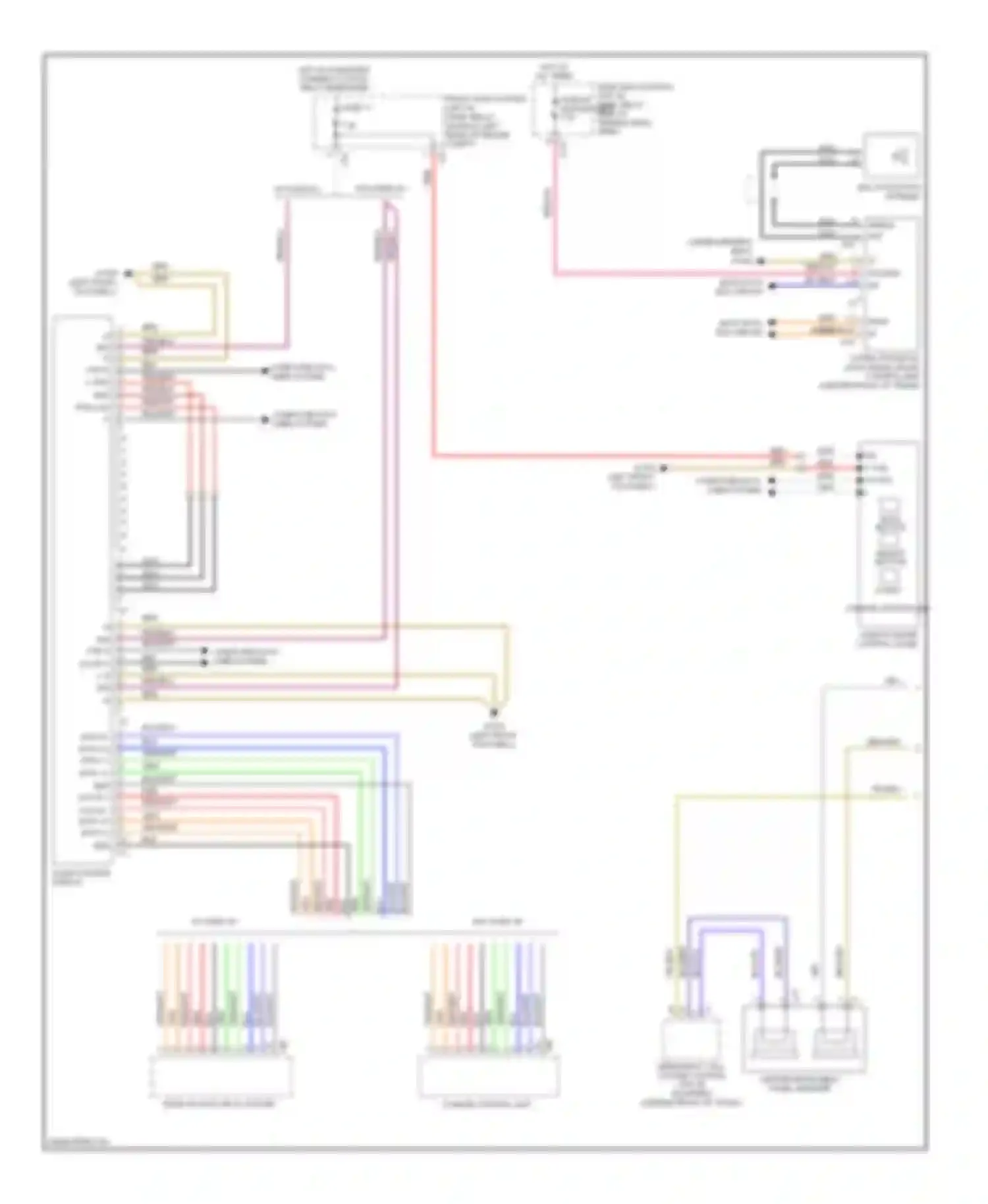 C-class Mercedes-Benz W204/S204 (2006-2011): Radio circuit (1 of 2)