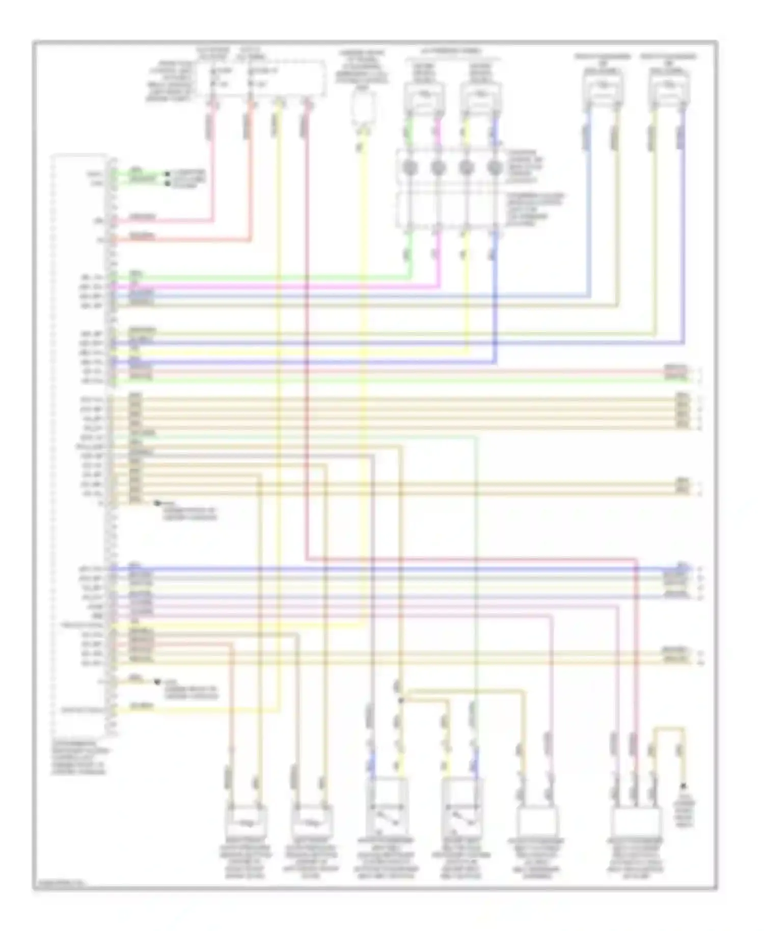 C-class Mercedes-Benz W204/S204 (2006-2011): Supplemental restraint circuit (1 of 3)
