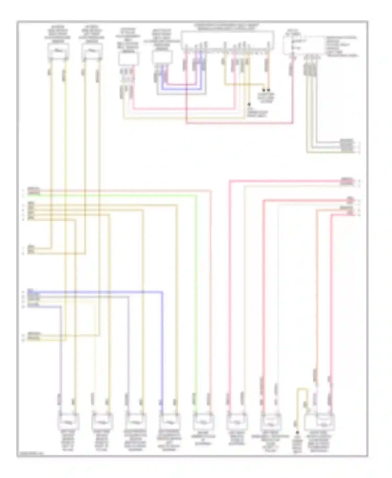 C-class Mercedes-Benz W204/S204 (2006-2011): Supplemental restraint circuit (2 of 3)