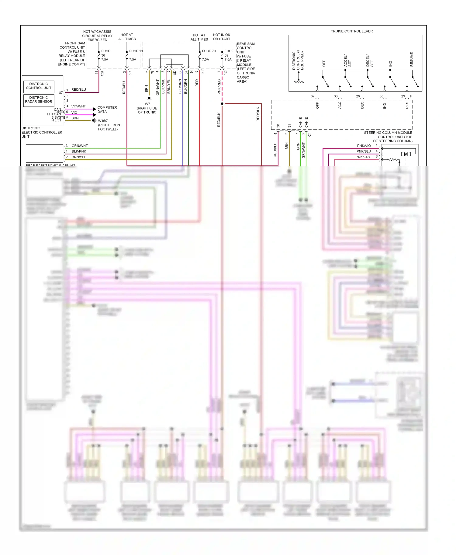 Mercedes-Benz C-class W204/S204 (2006-2011) computer data lines system wiring diagram  (6 of 68)
