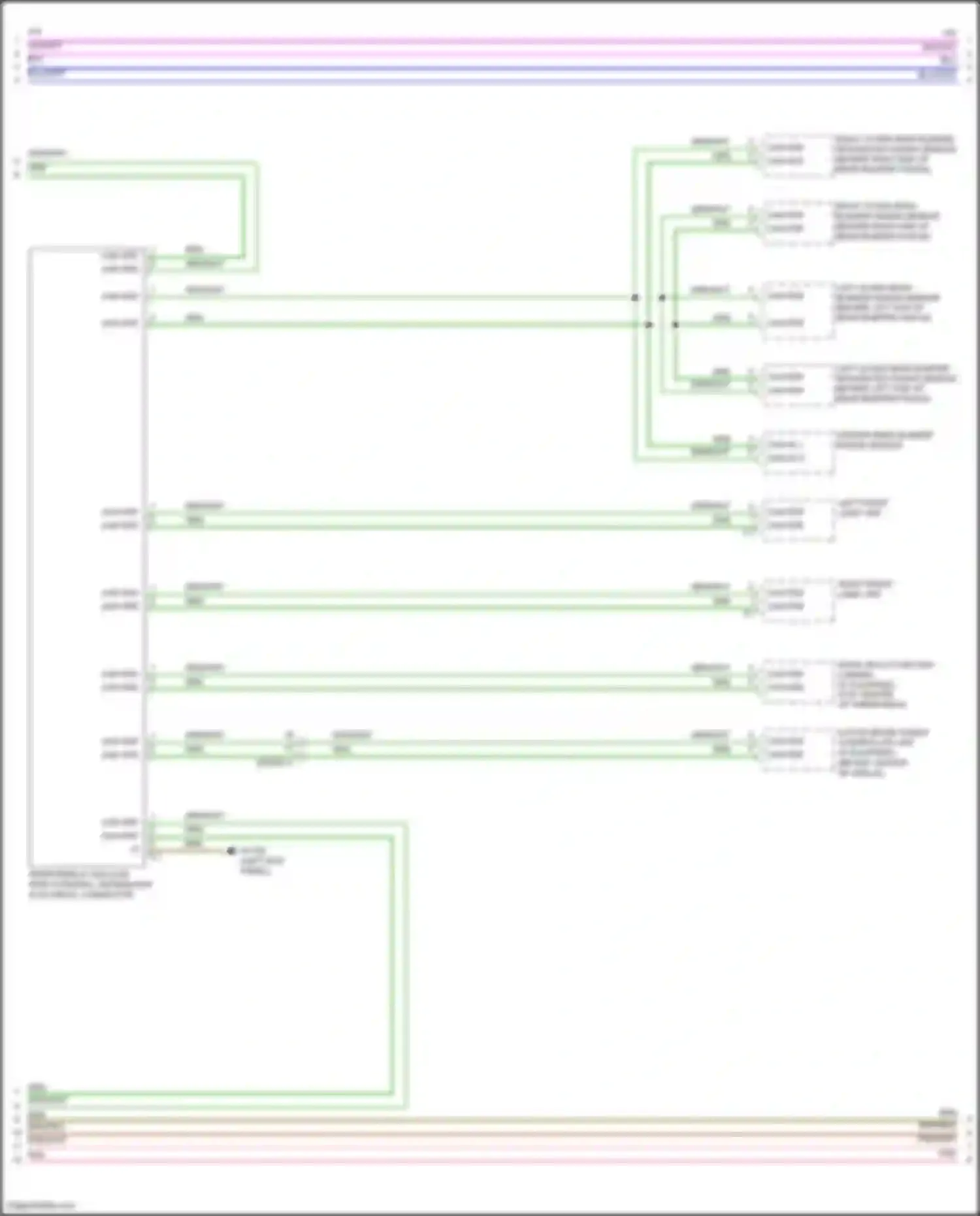 C-class Mercedes-Benz W205/S205/C205/A205 facelift (2018-2021): High/low bus circuit (4 of 6)