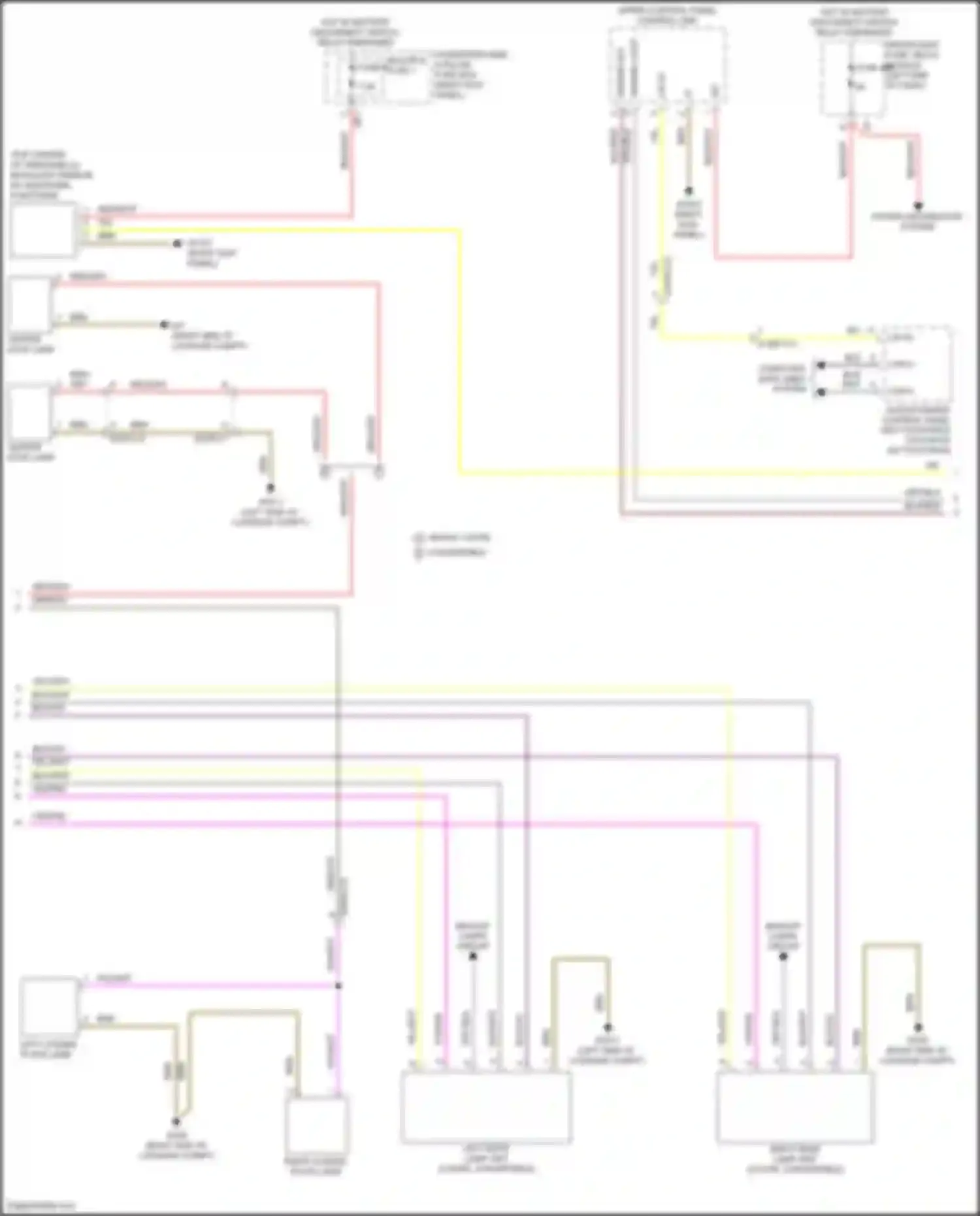 C-class Mercedes-Benz W205/S205/C205/A205 facelift (2018-2021): Exterior lamps circuit (2 of 3)