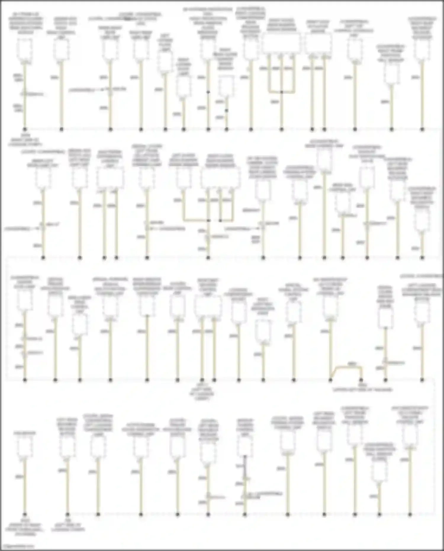 C-class Mercedes-Benz W205/S205/C205/A205 facelift (2018-2021): Ground distribution circuit (4 of 5)