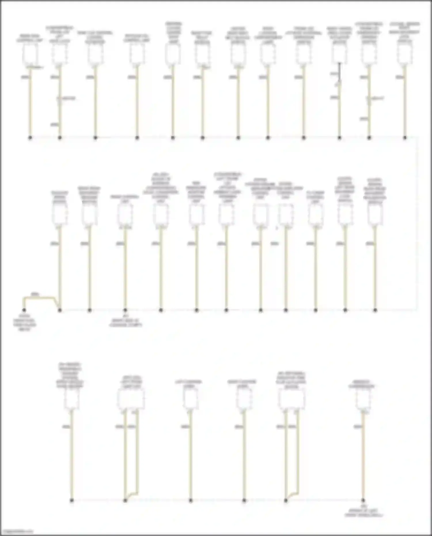 C-class Mercedes-Benz W205/S205/C205/A205 facelift (2018-2021): Ground distribution circuit (5 of 5)