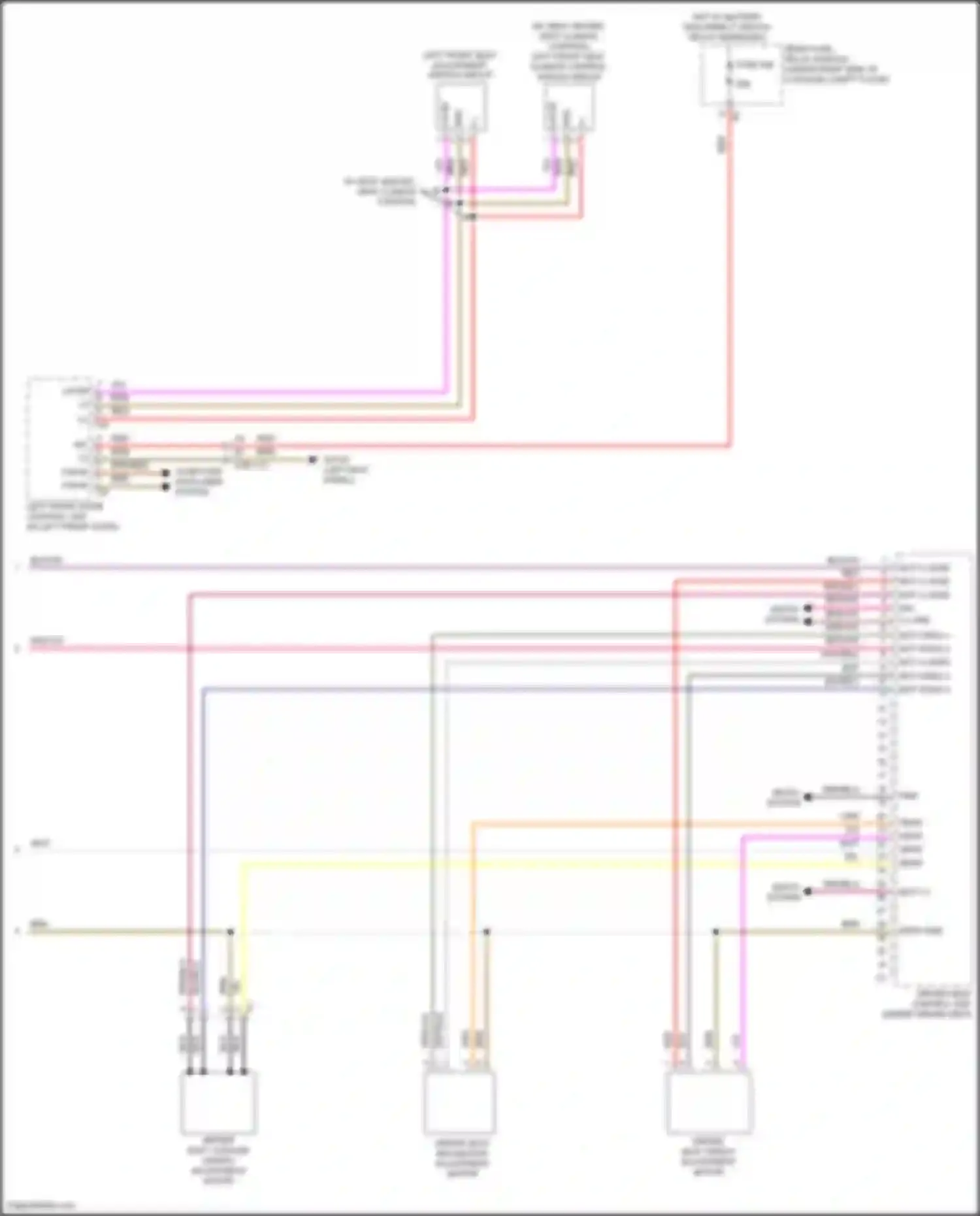 C-class Mercedes-Benz W205/S205/C205/A205 facelift (2018-2021): Driver"s memory seat circuit (2 of 2)