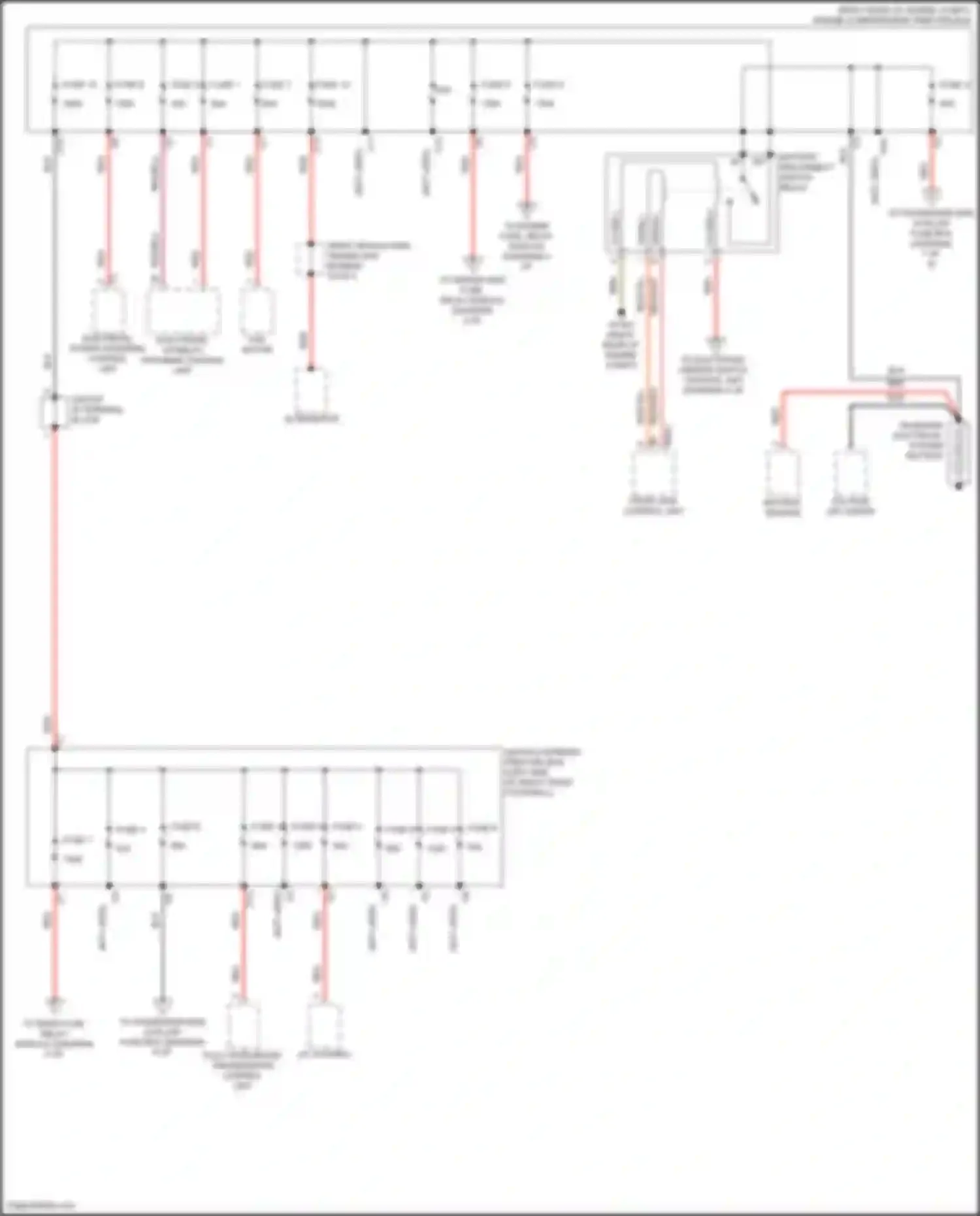 C-class Mercedes-Benz W205/S205/C205/A205 facelift (2018-2021): Power distribution circuit (1 of 8)