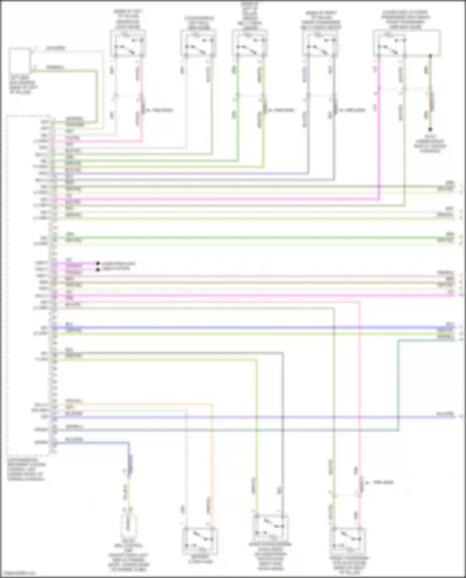 C-class Mercedes-Benz W205/S205/C205/A205 facelift (2018-2021): Supplemental restraint circuit (1 of 5)