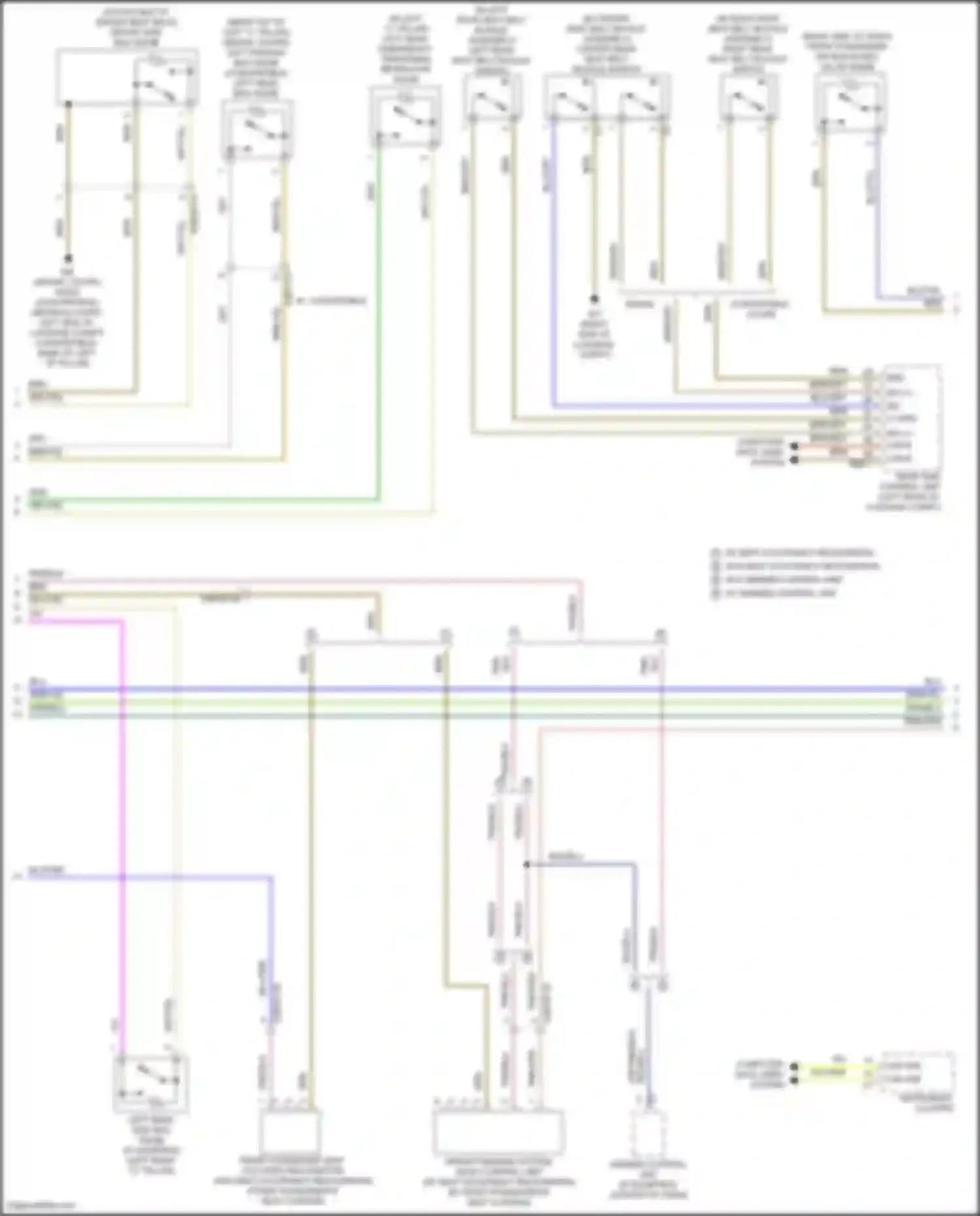 C-class Mercedes-Benz W205/S205/C205/A205 facelift (2018-2021): Supplemental restraint circuit (2 of 5)