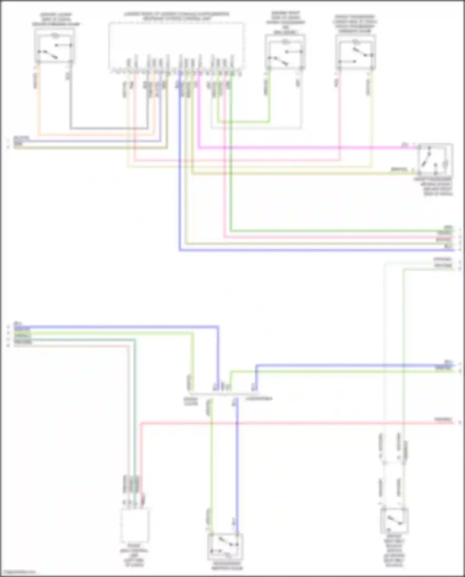 C-class Mercedes-Benz W205/S205/C205/A205 facelift (2018-2021): Supplemental restraint circuit (3 of 5)