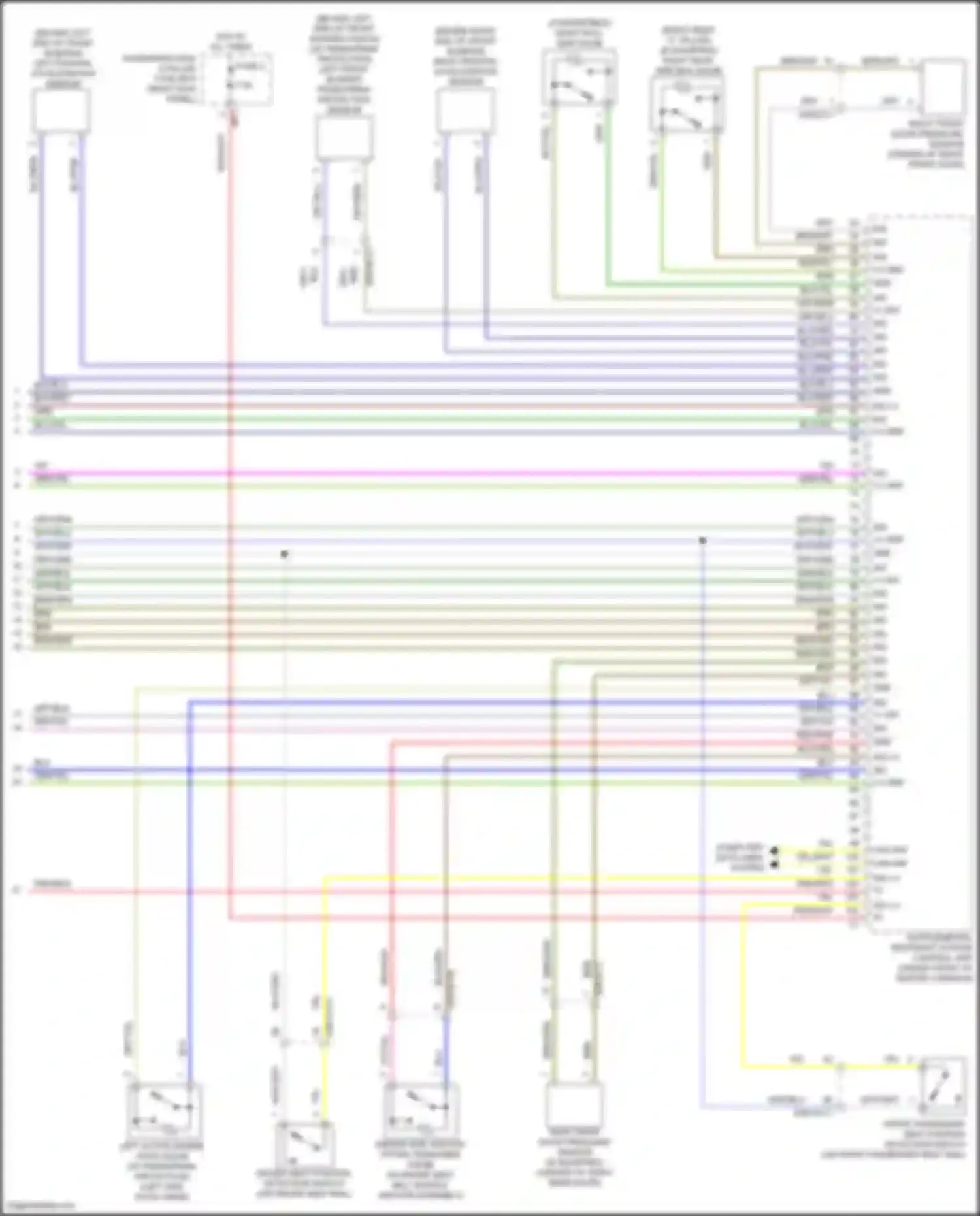 C-class Mercedes-Benz W205/S205/C205/A205 facelift (2018-2021): Supplemental restraint circuit (5 of 5)