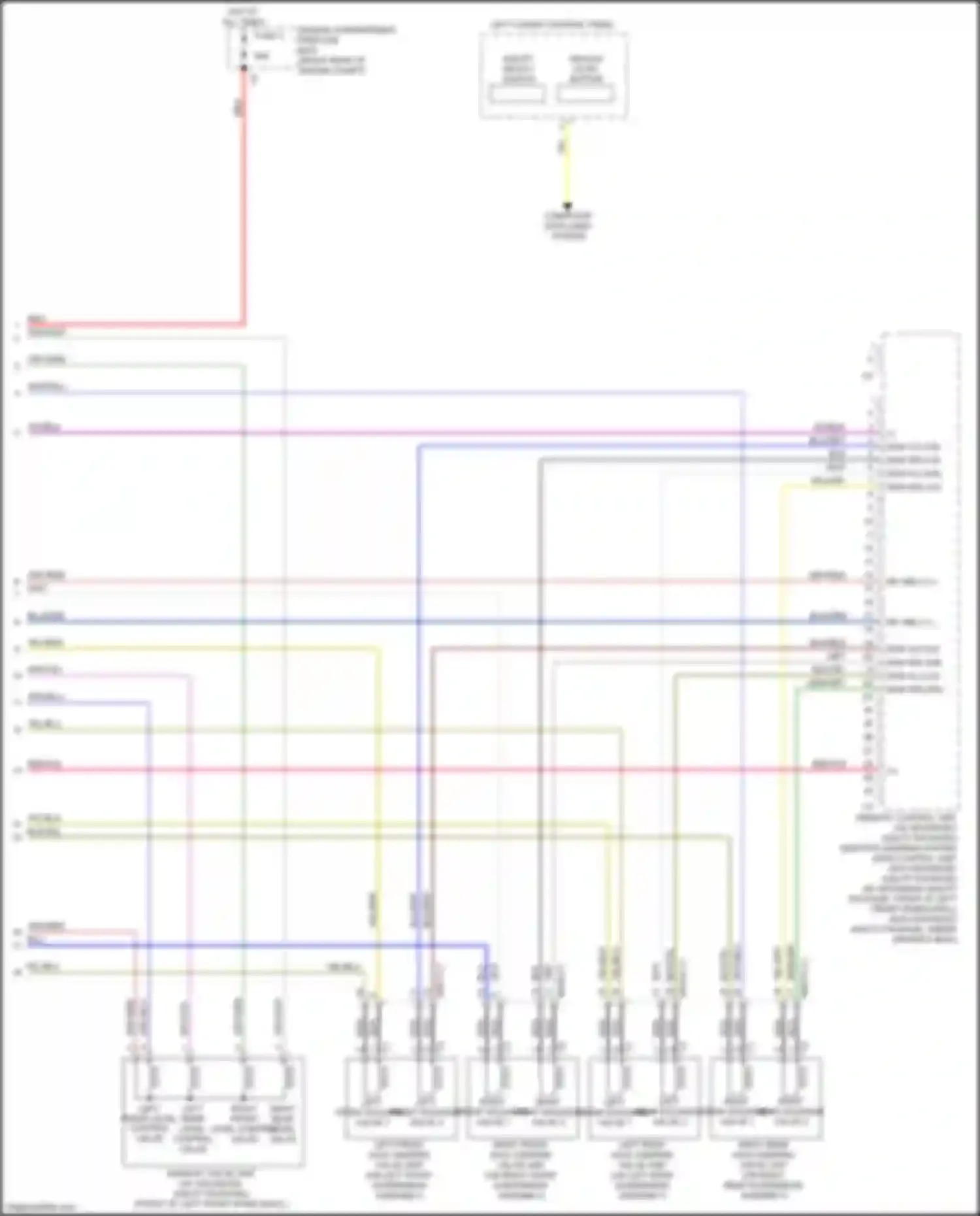 C-class Mercedes-Benz W205/S205/C205/A205 (2014-2018): Electronic suspension circuit (2 of 2)