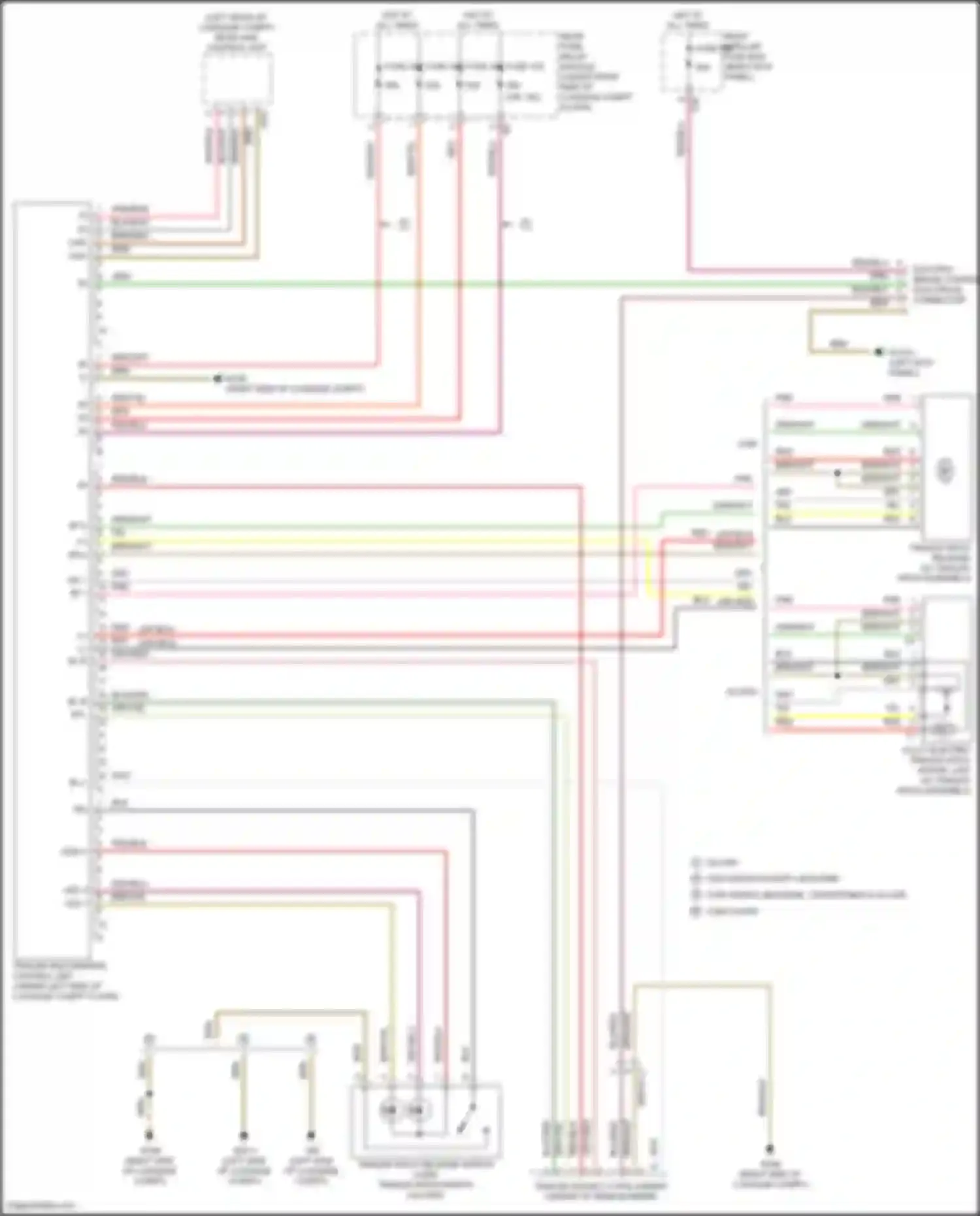 C-class Mercedes-Benz W205/S205/C205/A205 (2014-2018): Trailer light circuit