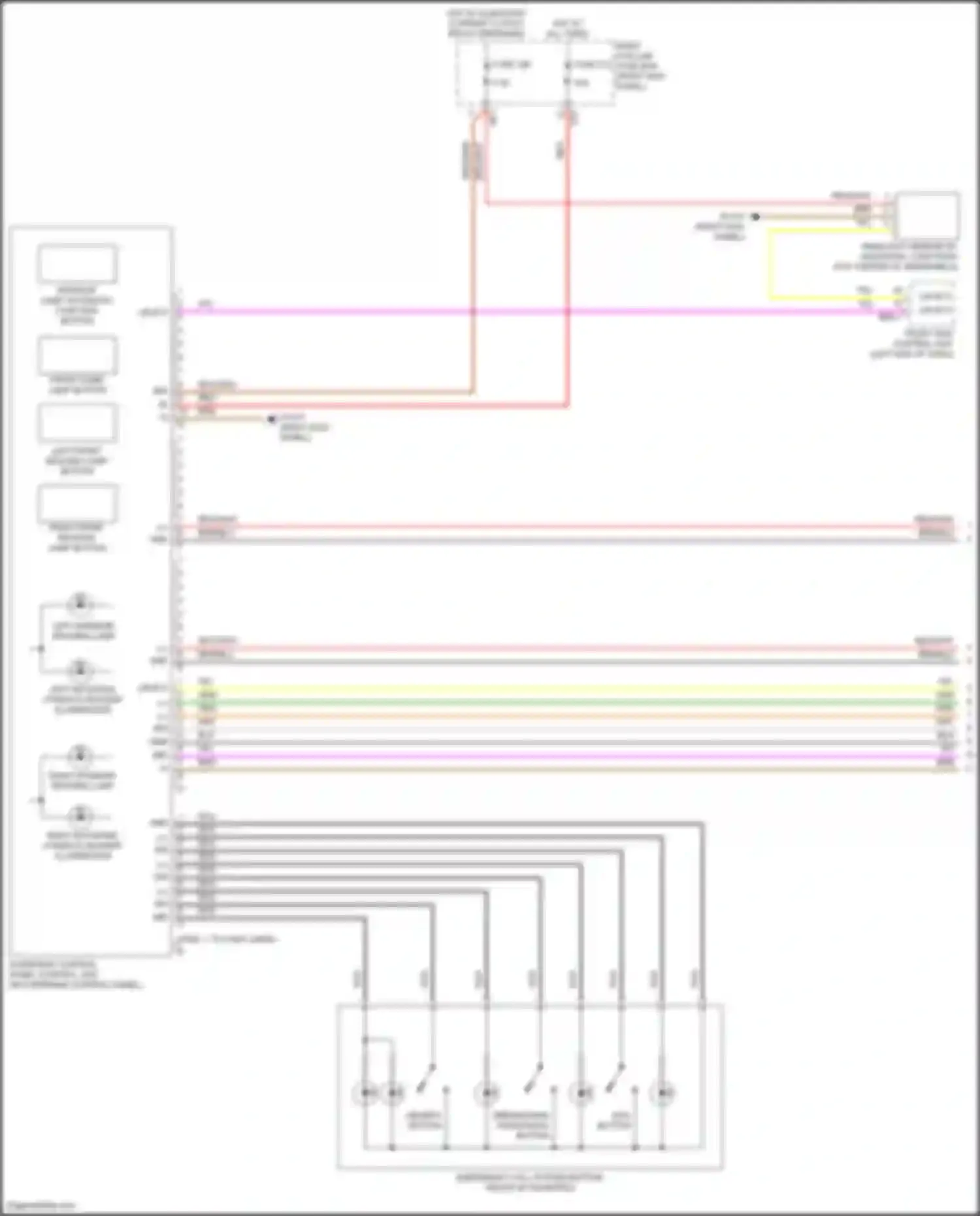 C-class Mercedes-Benz W205/S205/C205/A205 (2014-2018): Overhead console circuit, convertible (1 of 2)