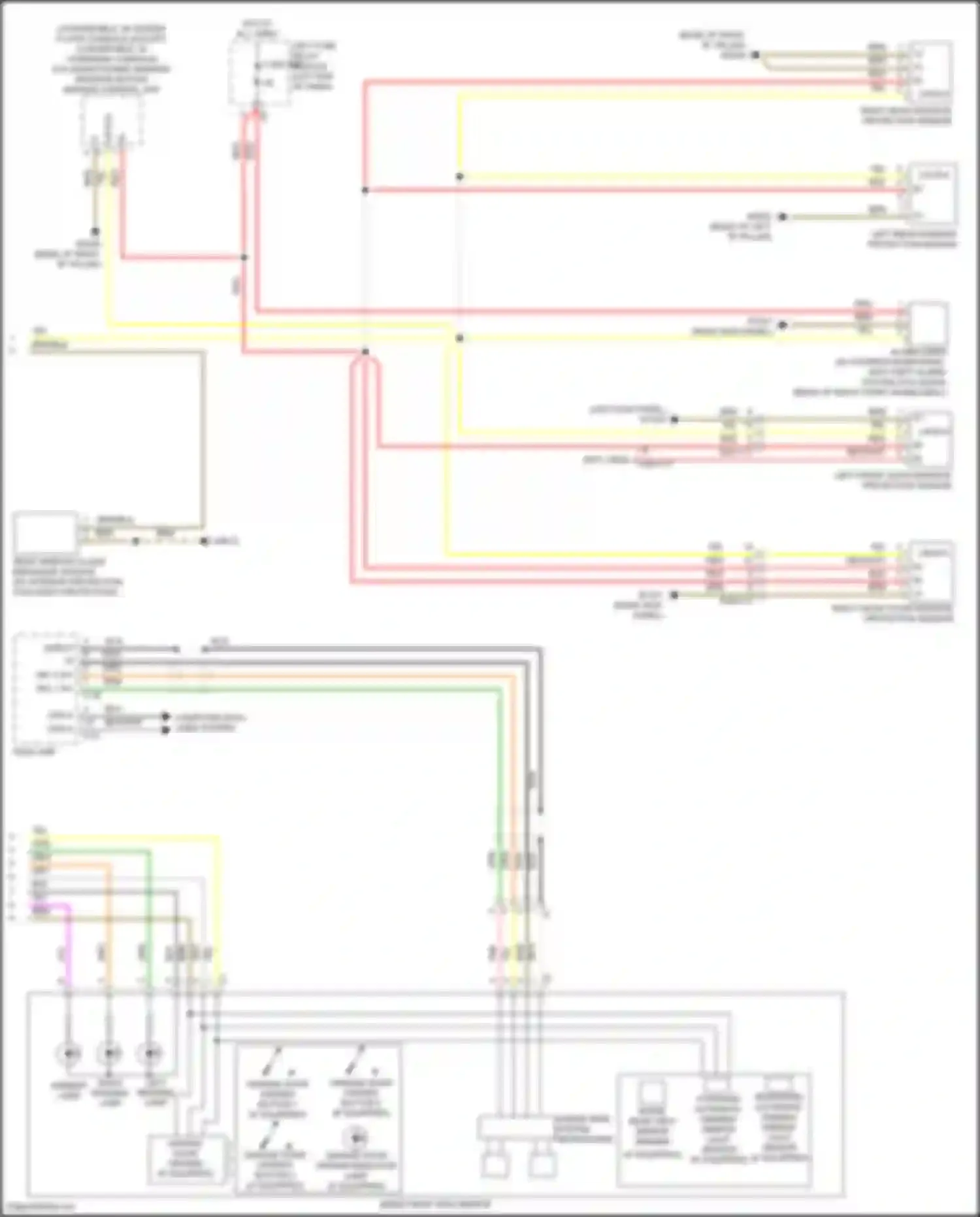 C-class Mercedes-Benz W205/S205/C205/A205 (2014-2018): Overhead console circuit, sedan (2 of 2)