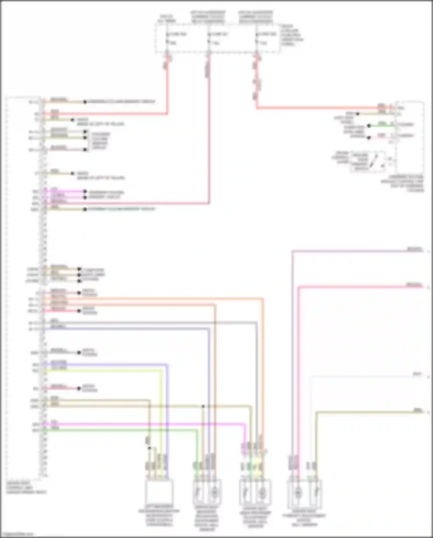 C-class Mercedes-Benz W205/S205/C205/A205 (2014-2018): Driver"s memory seat circuit (1 of 2)
