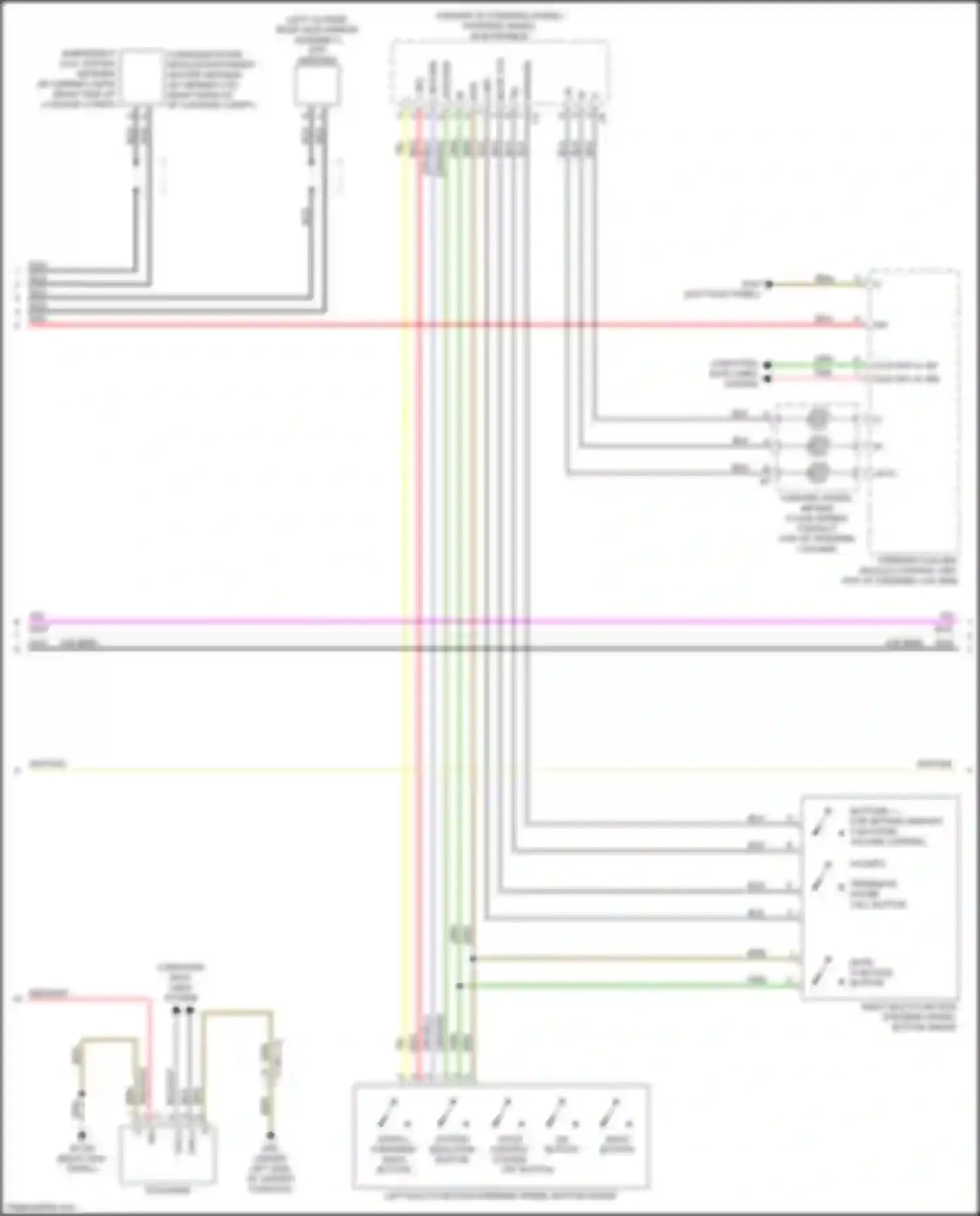 C-class Mercedes-Benz W205/S205/C205/A205 (2014-2018): Comand actuation circuit (3 of 5)