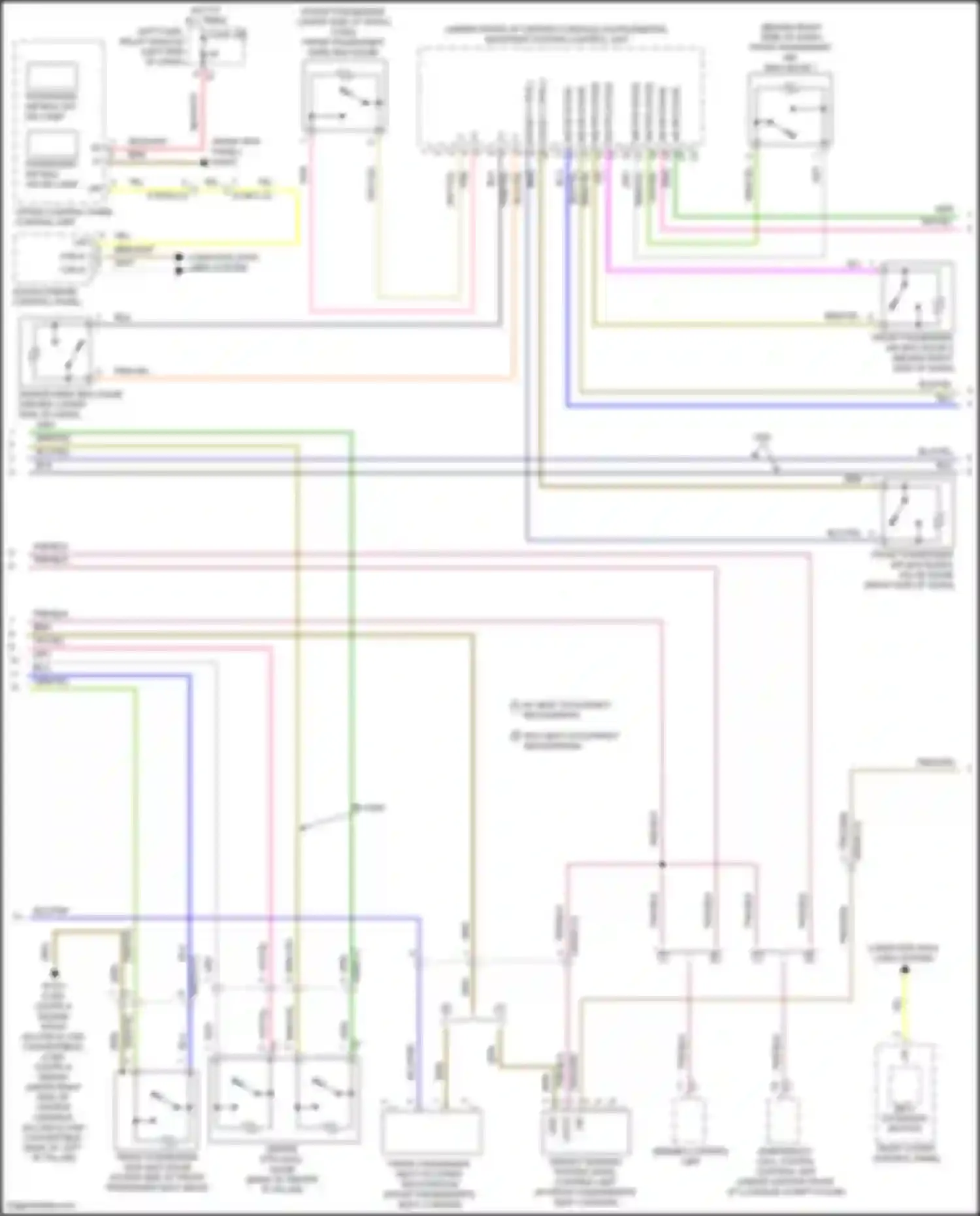 C-class Mercedes-Benz W205/S205/C205/A205 (2014-2018): Supplemental restraint circuit (2 of 4)