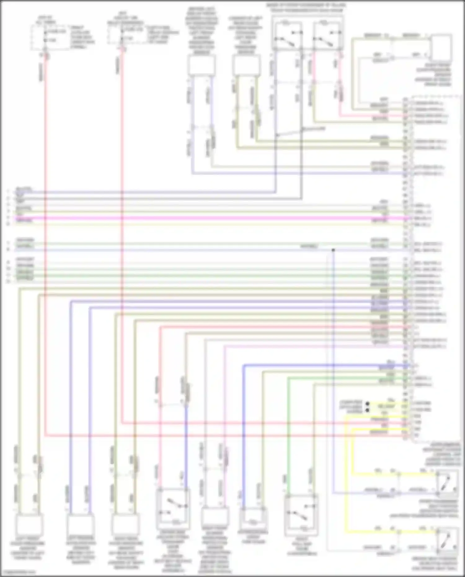C-class Mercedes-Benz W205/S205/C205/A205 (2014-2018): Supplemental restraint circuit (4 of 4)