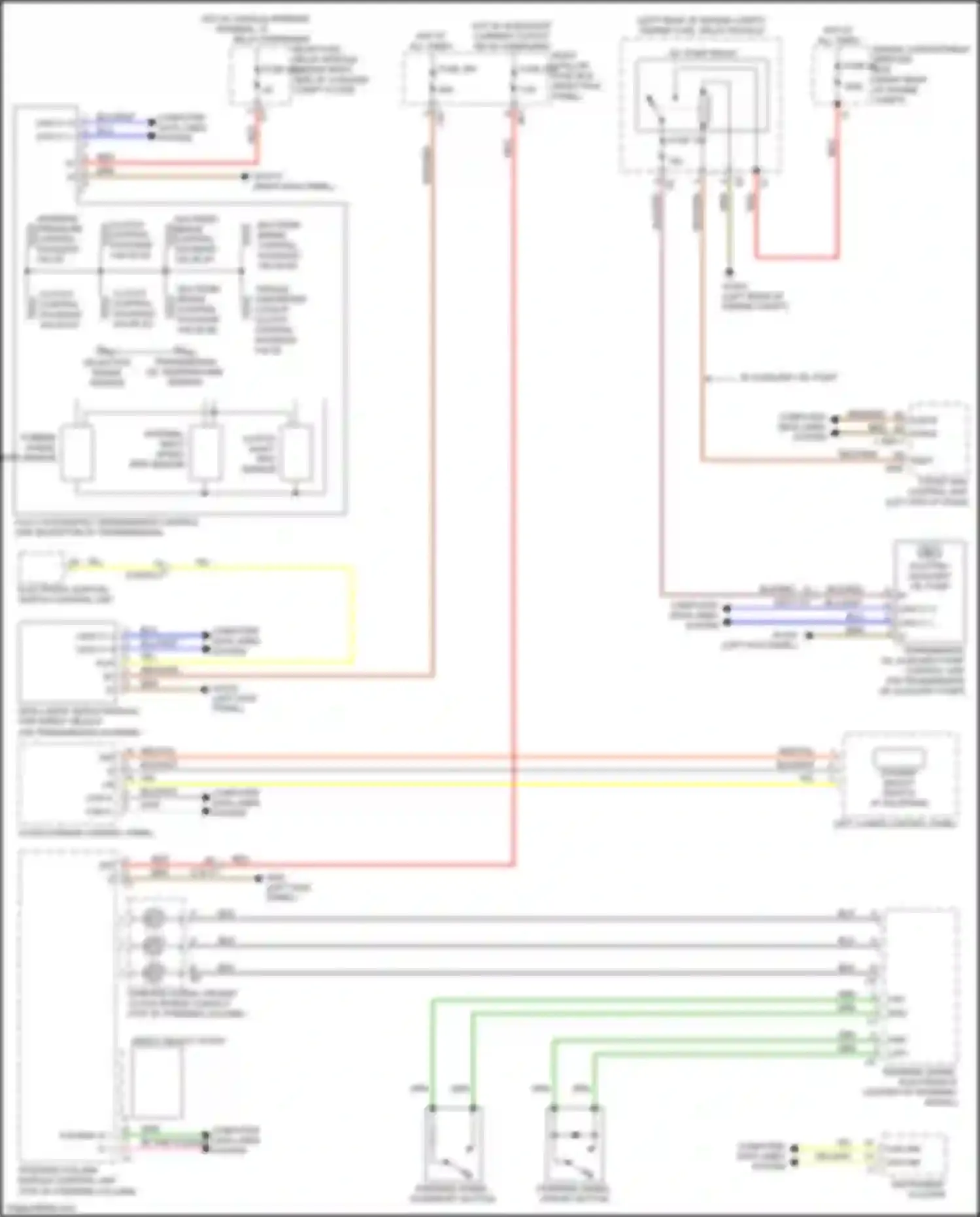C-class Mercedes-Benz W205/S205/C205/A205 (2014-2018): Transmission circuit
