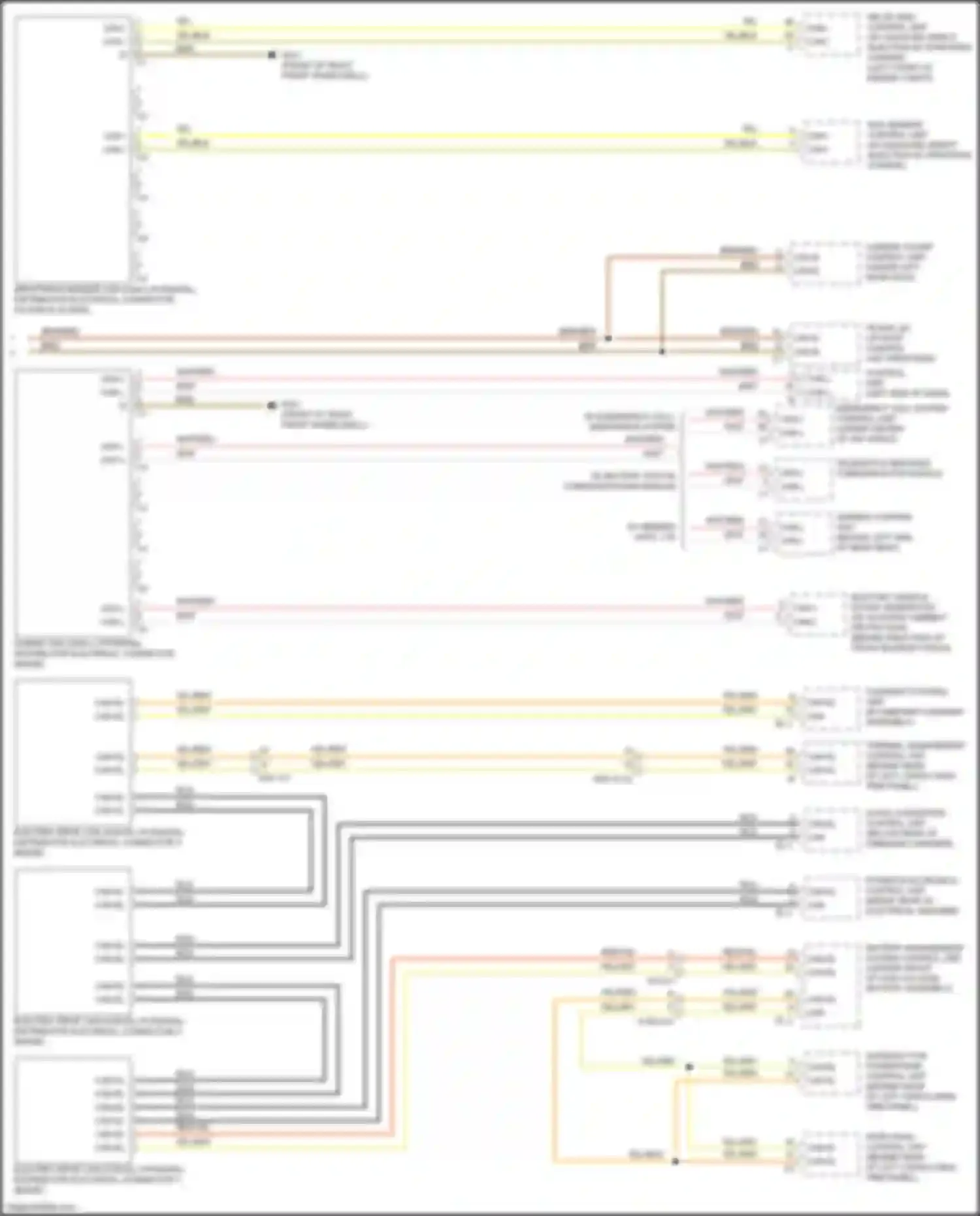CLA-class Mercedes-Benz C117/X117 facelift (2016-2019): High/low bus circuit (4 of 4)