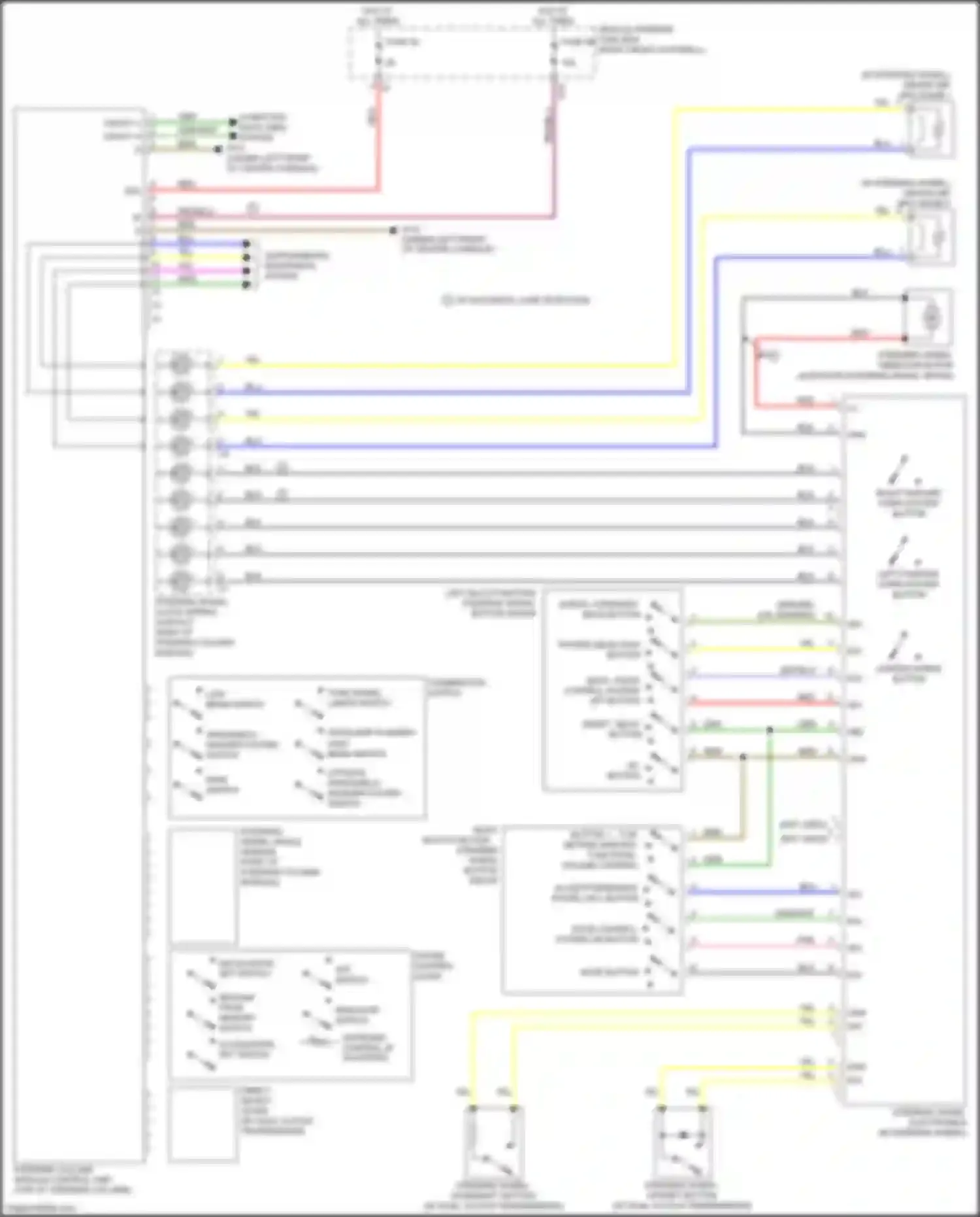 CLA-class Mercedes-Benz C117/X117 facelift (2016-2019): Power steering column circuit