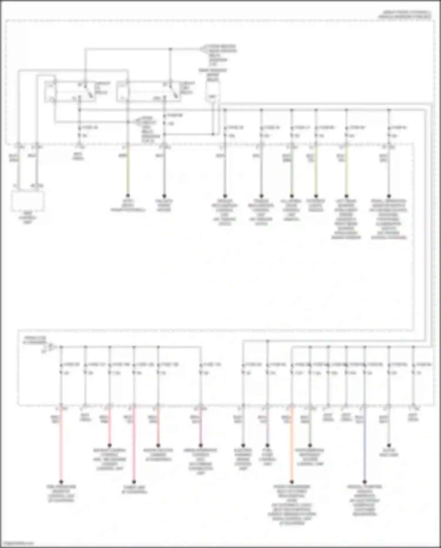 CLA-class Mercedes-Benz C117/X117 facelift (2016-2019): Power distribution circuit (4 of 5)