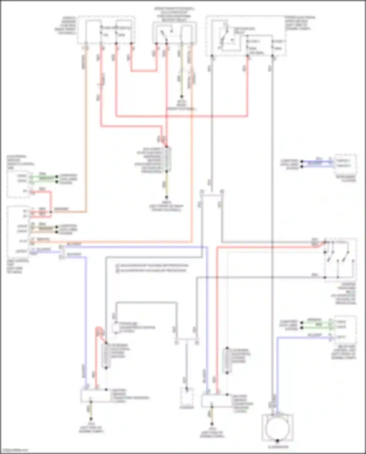 CLA-class Mercedes-Benz C117/X117 facelift (2016-2019): Charging circuit