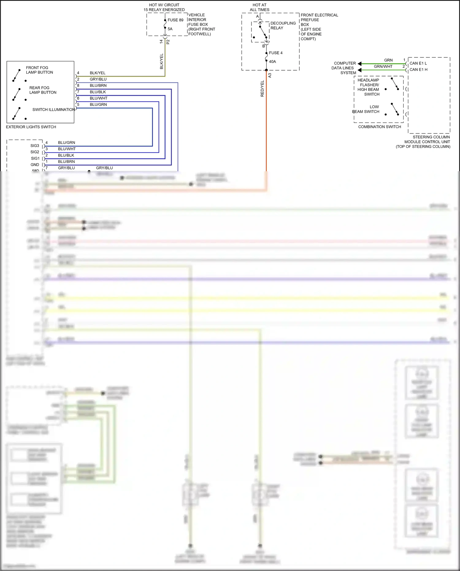 Wiring diagram computer data lines system for Mercedes-Benz CLA-class C117/X117 facelift (2016-2019) (65 of 91)