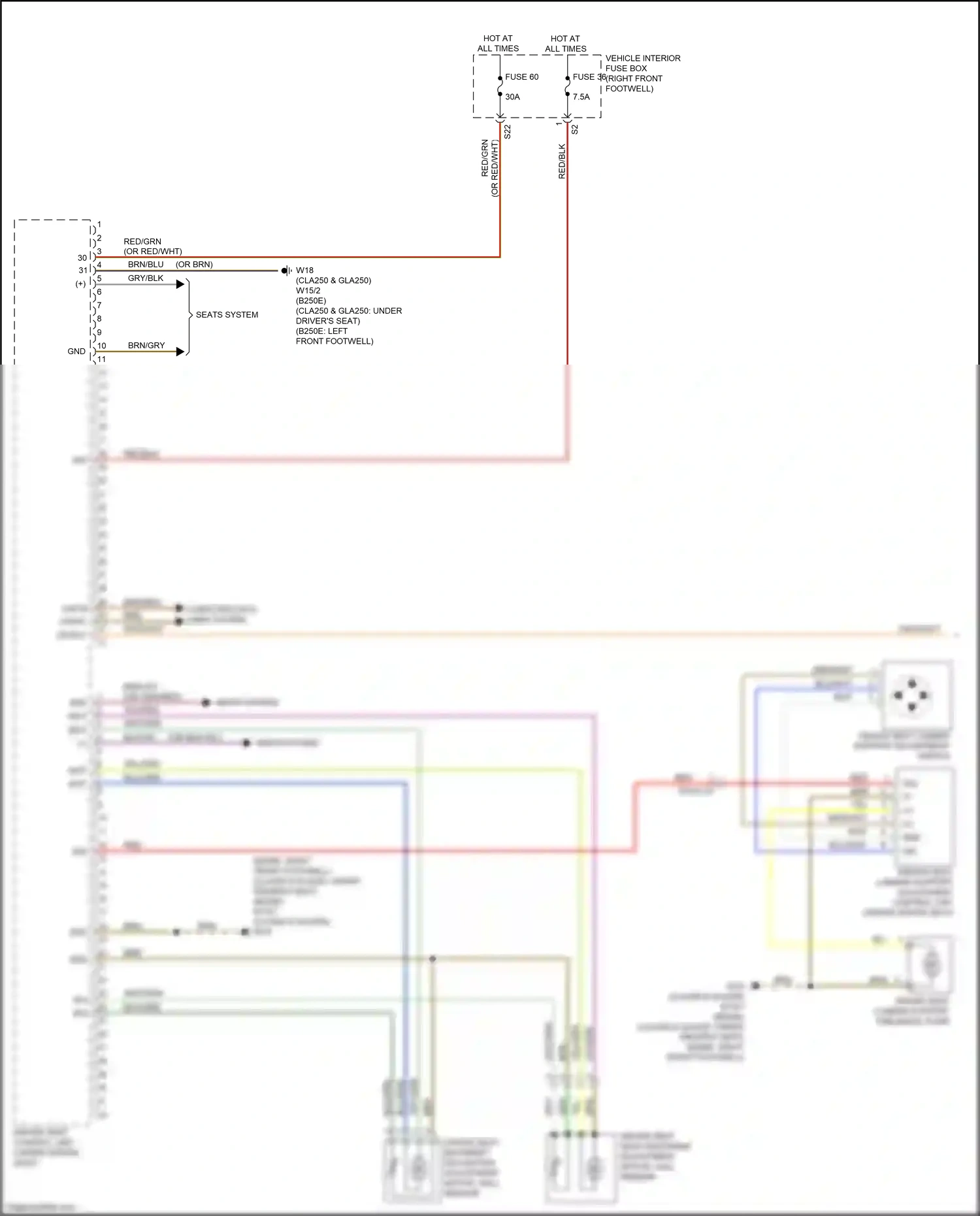 Wiring diagram computer data lines system for Mercedes-Benz CLA-class C117/X117 facelift (2016-2019) (61 of 91)