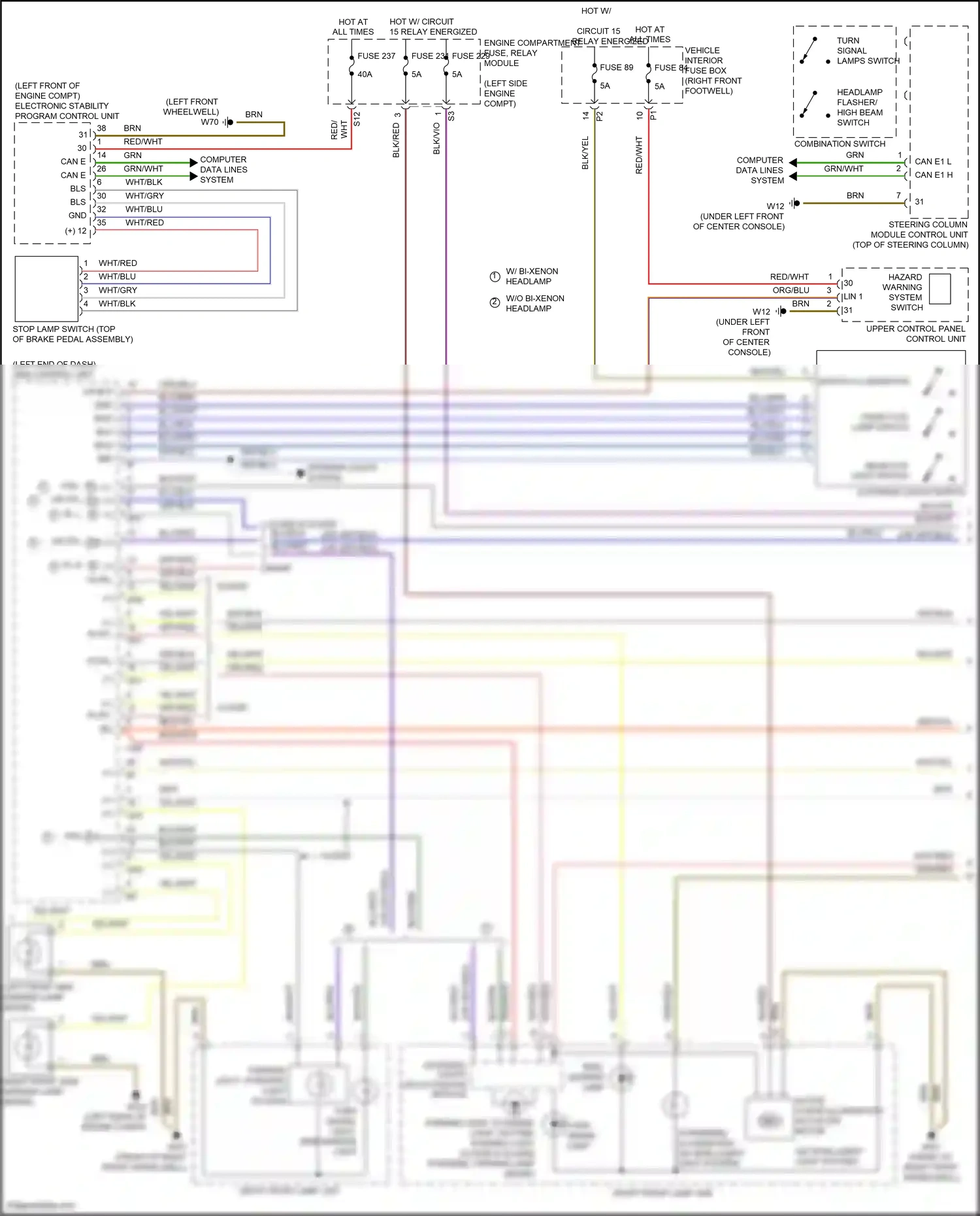 Wiring diagram computer data lines system for Mercedes-Benz CLA-class C117/X117 facelift (2016-2019) (18 of 91)