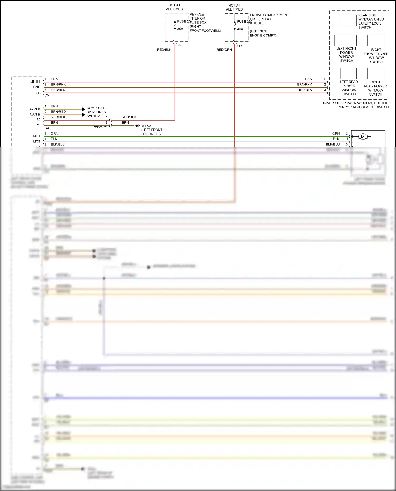 Wiring diagram computer data lines system for Mercedes-Benz CLA-class C117/X117 facelift (2016-2019) (58 of 91)