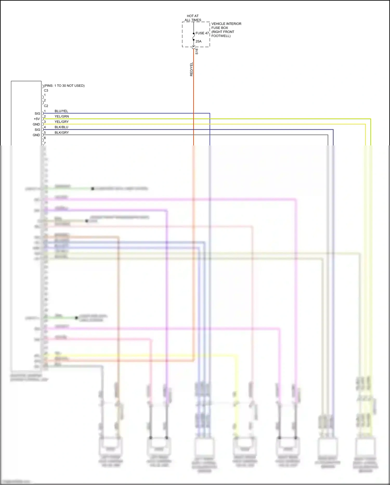 Wiring diagram computer data lines system for Mercedes-Benz CLA-class C117/X117 facelift (2016-2019) (74 of 91)