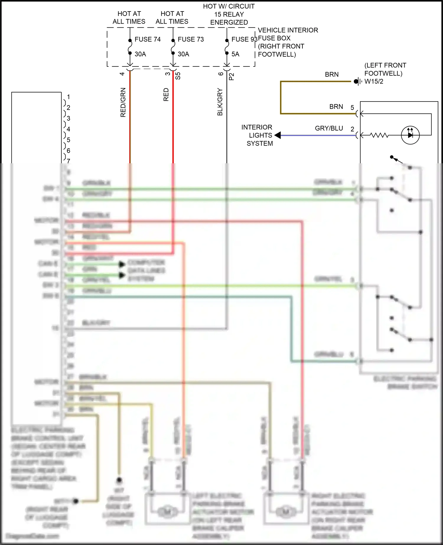 Wiring diagram computer data lines system for Mercedes-Benz CLA-class C117/X117 facelift (2016-2019) (8 of 91)