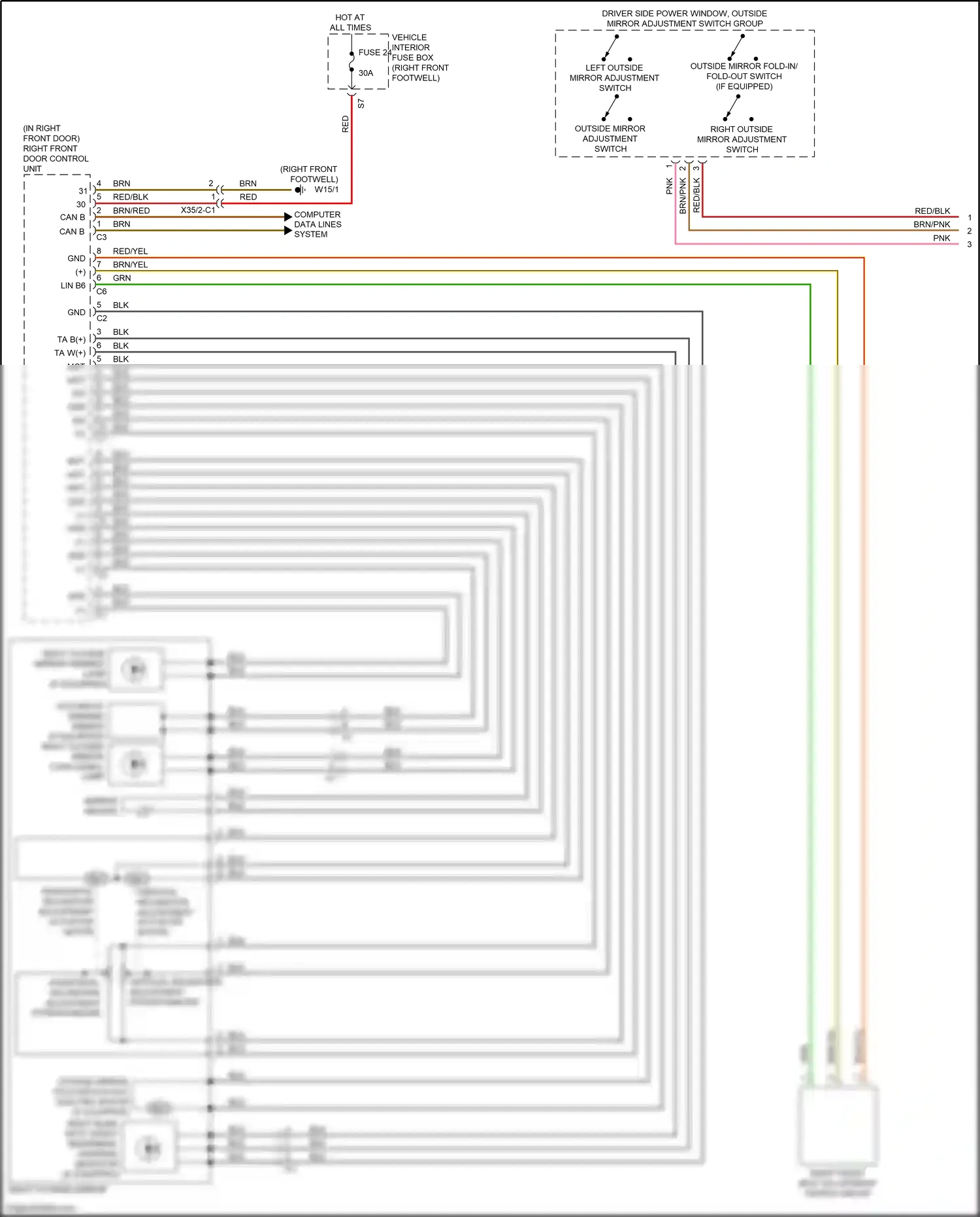 Wiring diagram computer data lines system for Mercedes-Benz CLA-class C117/X117 facelift (2016-2019) (76 of 91)