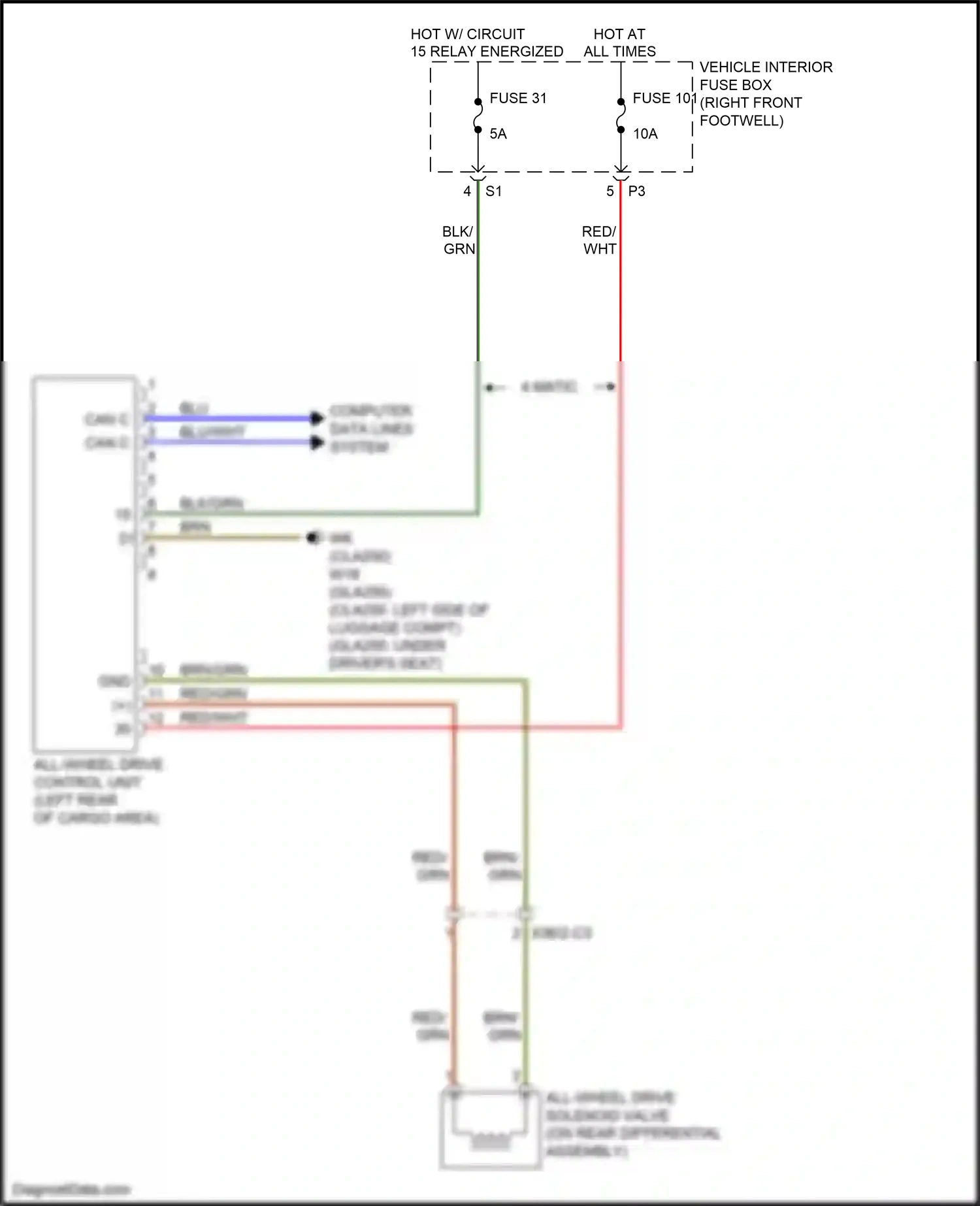 Wiring diagram computer data lines system for Mercedes-Benz CLA-class C117/X117 facelift (2016-2019) (14 of 91)