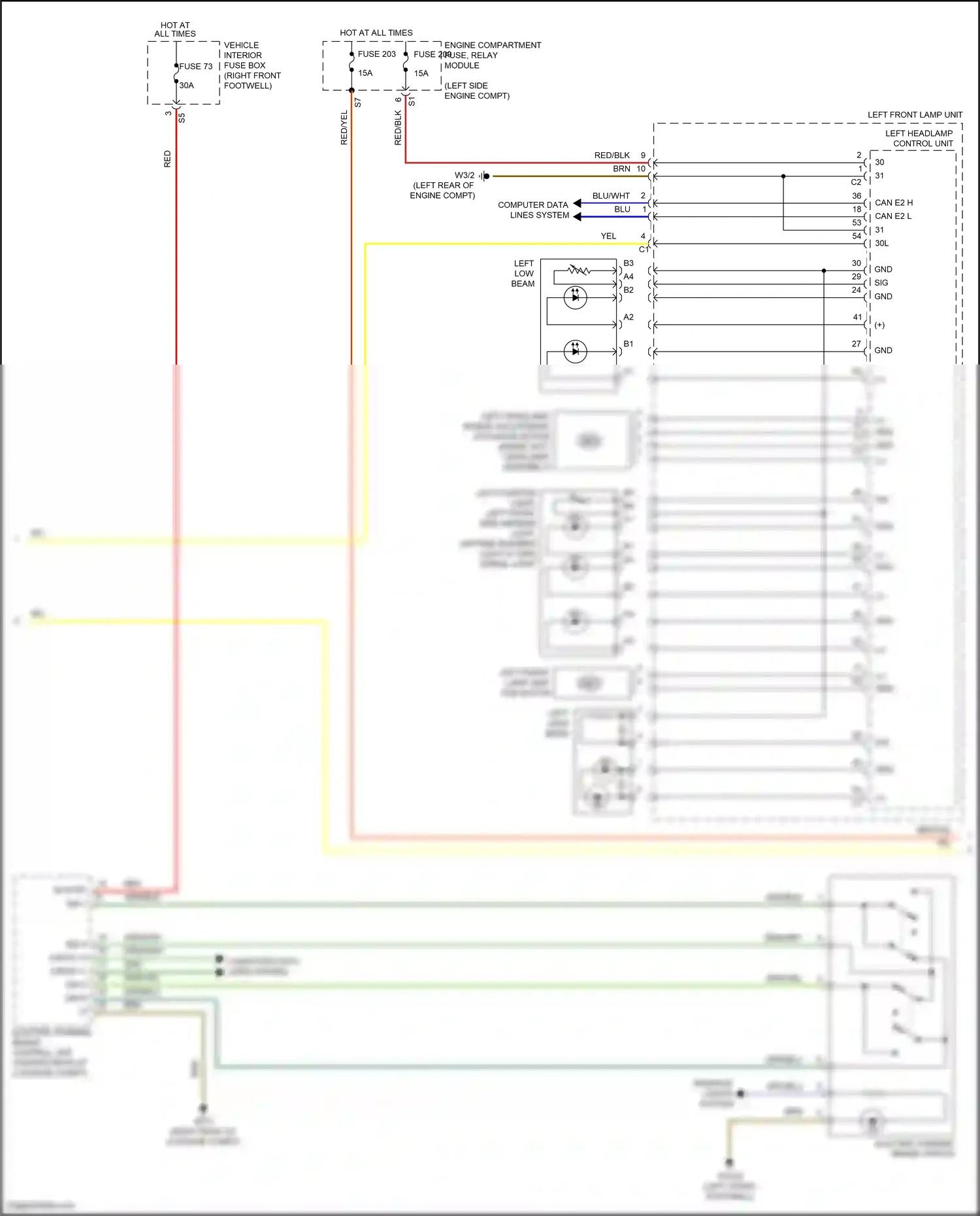 Wiring diagram computer data lines system for Mercedes-Benz CLA-class C117/X117 facelift (2016-2019) (67 of 91)